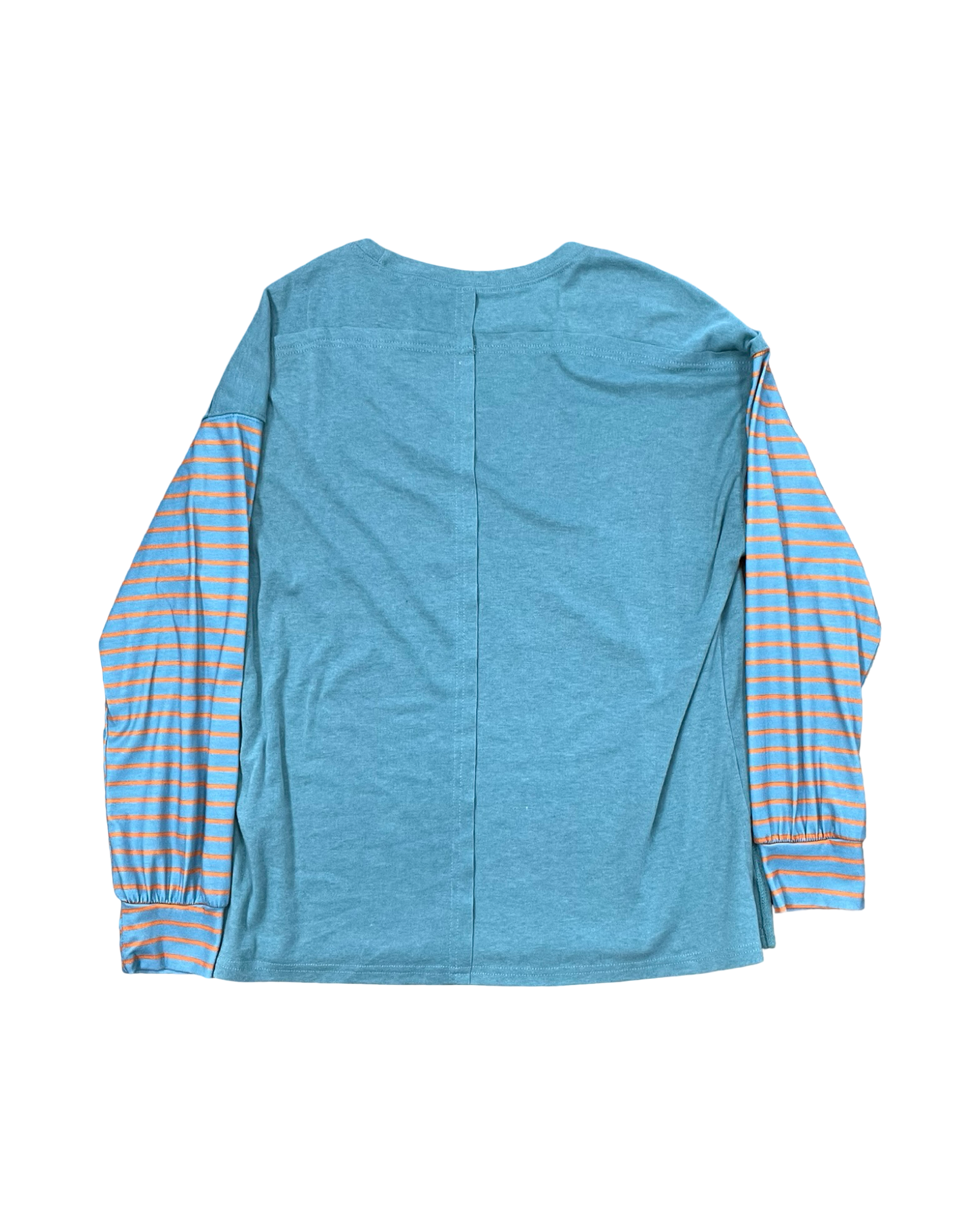 Sweatshirt Hoodie By Clothes Mentor In Green & Orange, Size:S