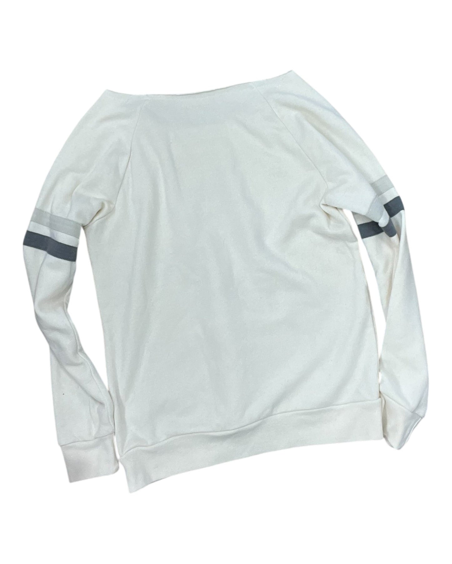 Sweatshirt Crewneck By Clothes Mentor In Cream, Size:M