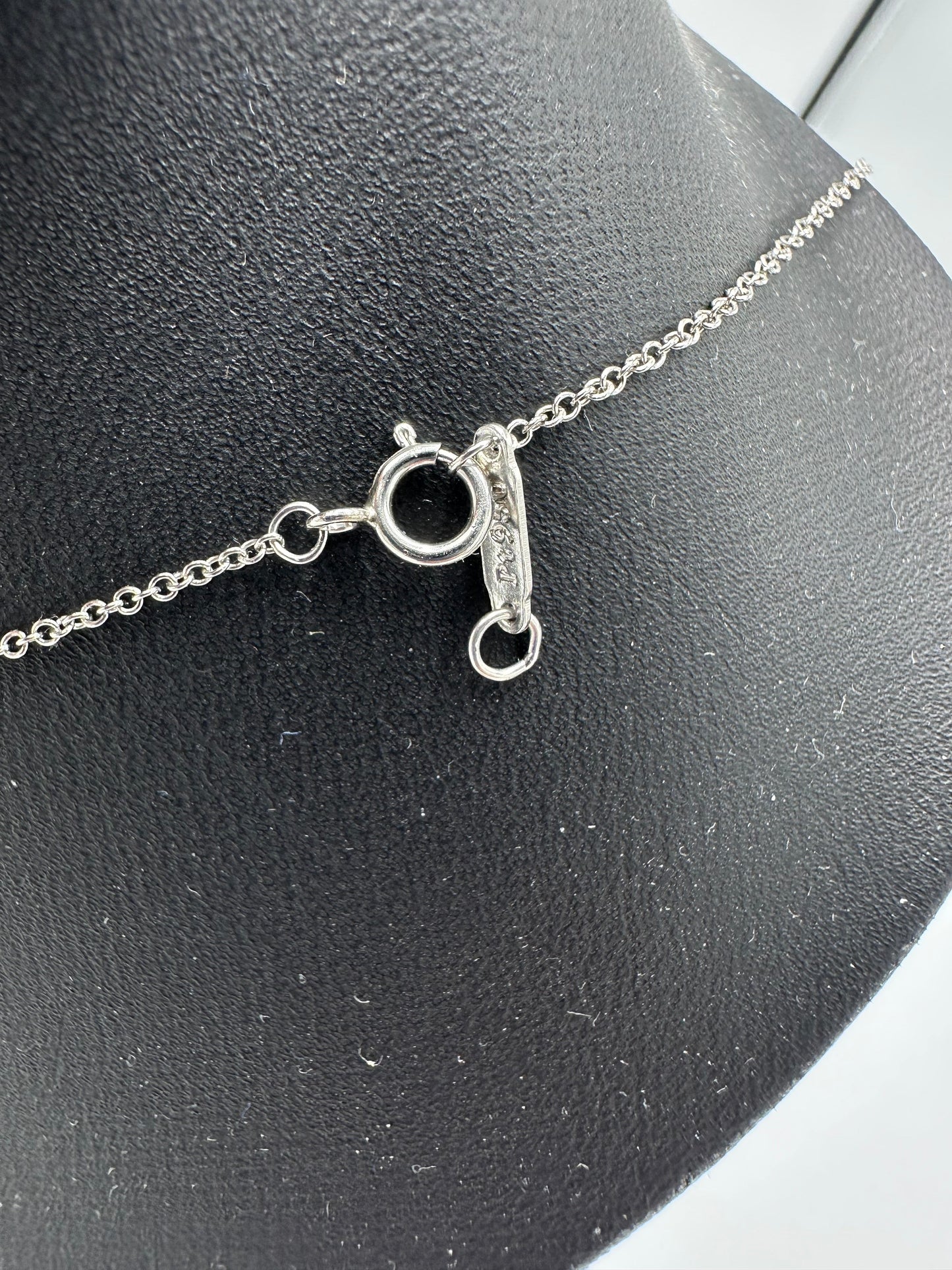 Tiffany & Company Luxury Crown Key 18K White Gold with Diamonds Necklace