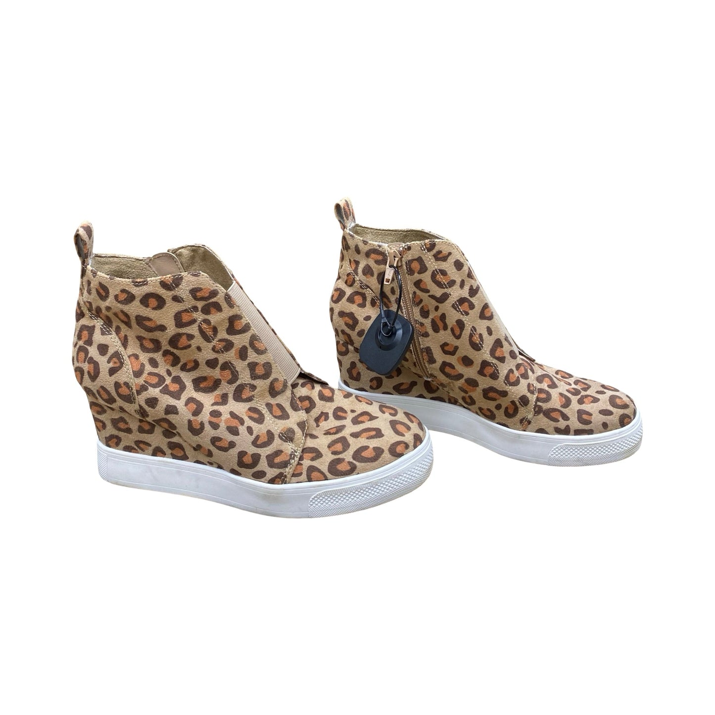 Shoes Heels Wedge By Serra In Animal Print, Size:9