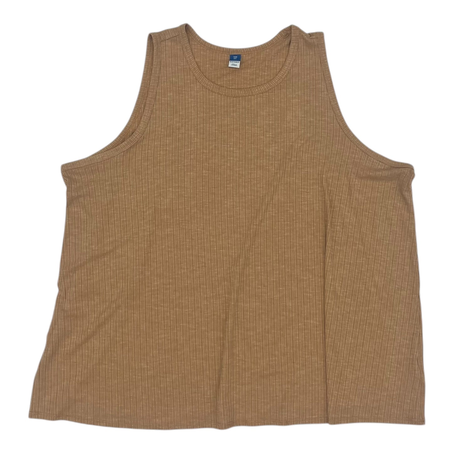 Top Sleeveless By Old Navy In Tan, Size:Xxl