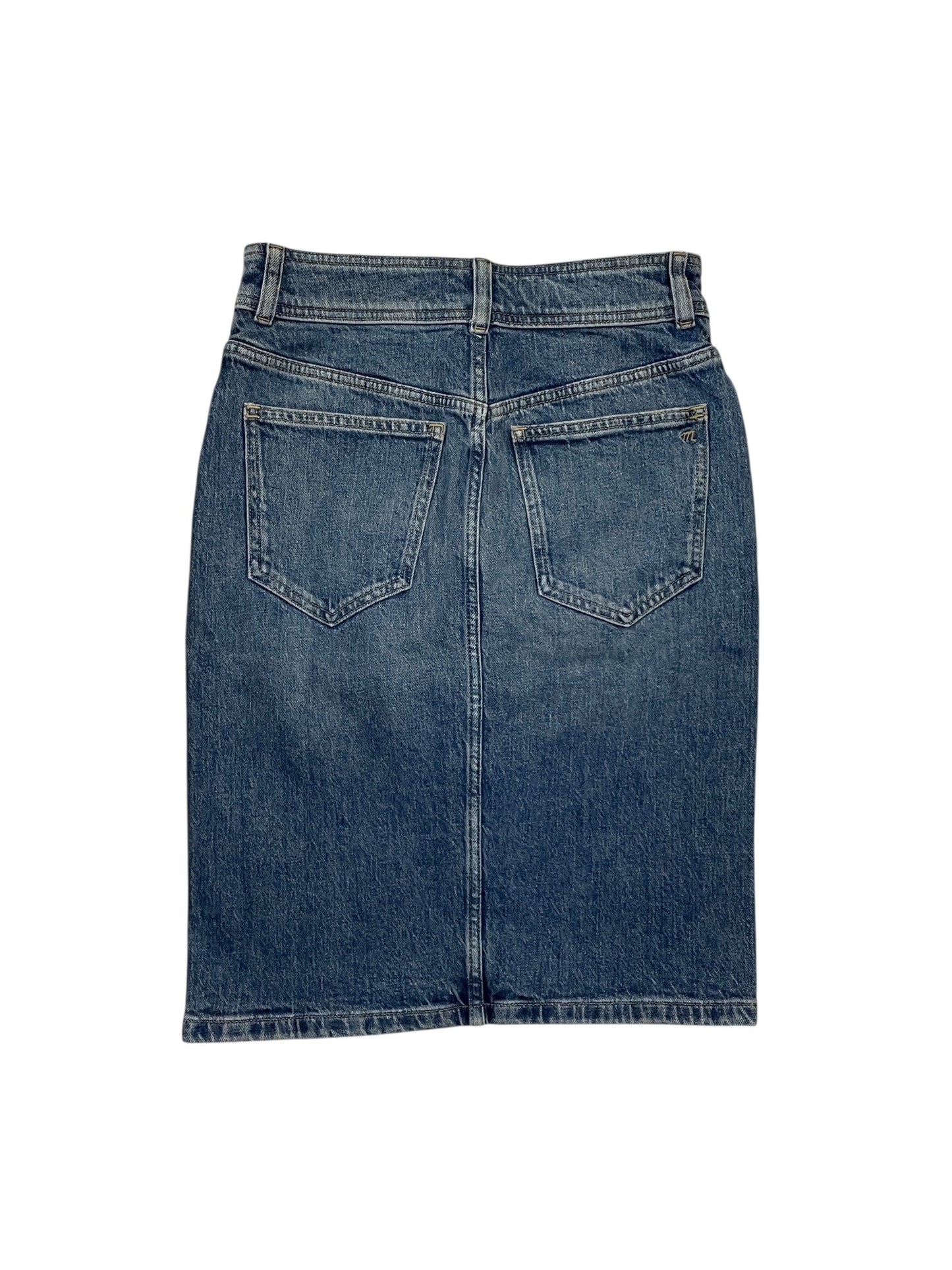 Skirt Midi By Madewell In Blue Denim, Size:0