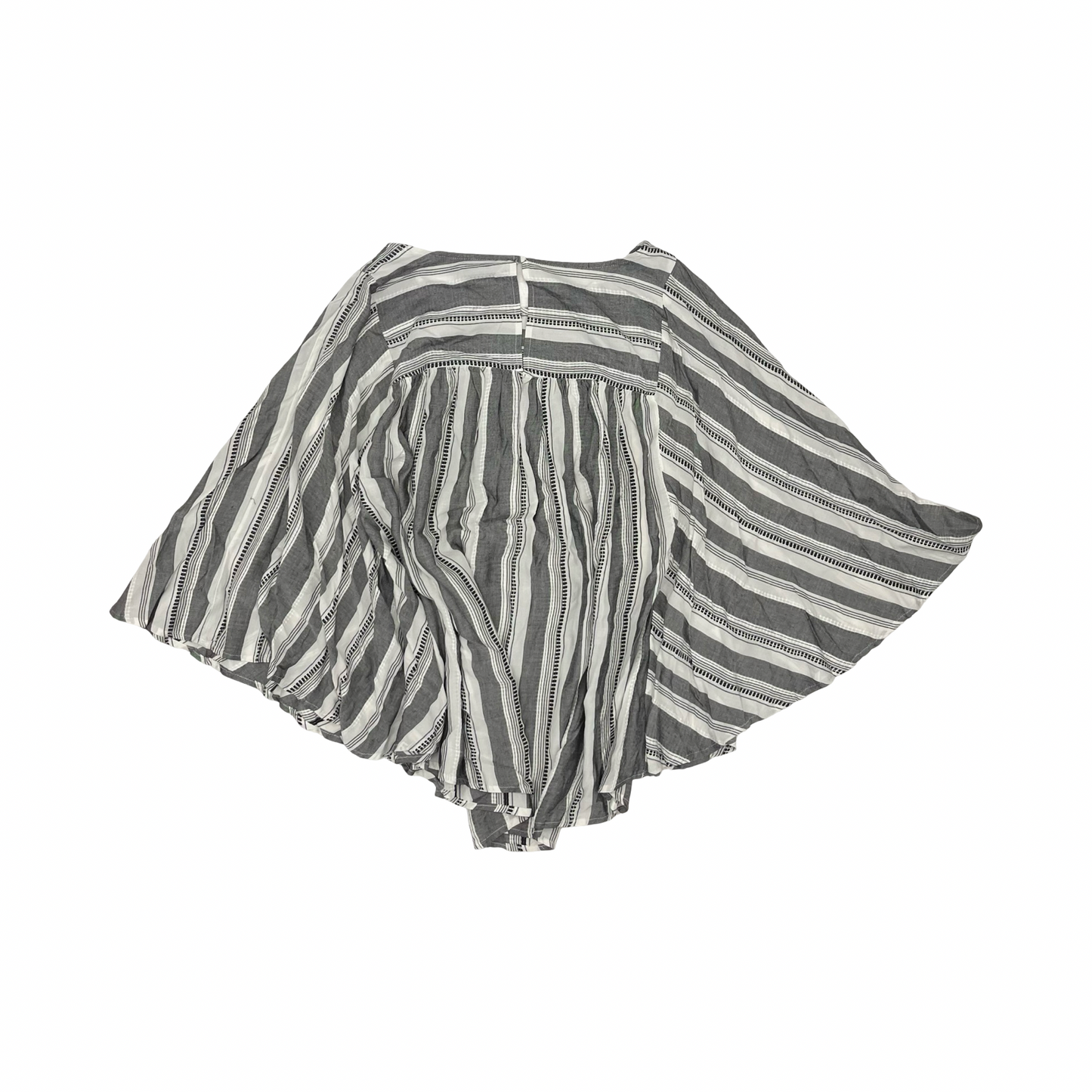 Blouse Ls By Lane Bryant In Grey & White, Size:L