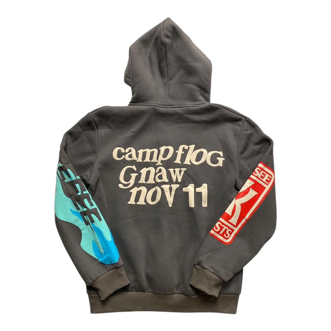 Sweatshirt Hoodie By Clothes Mentor In Grey, Size:Xxl