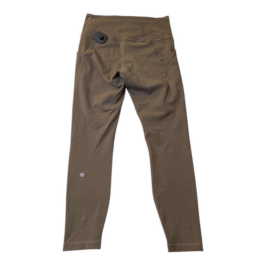 Athletic Leggings By Lululemon In Green, Size:10