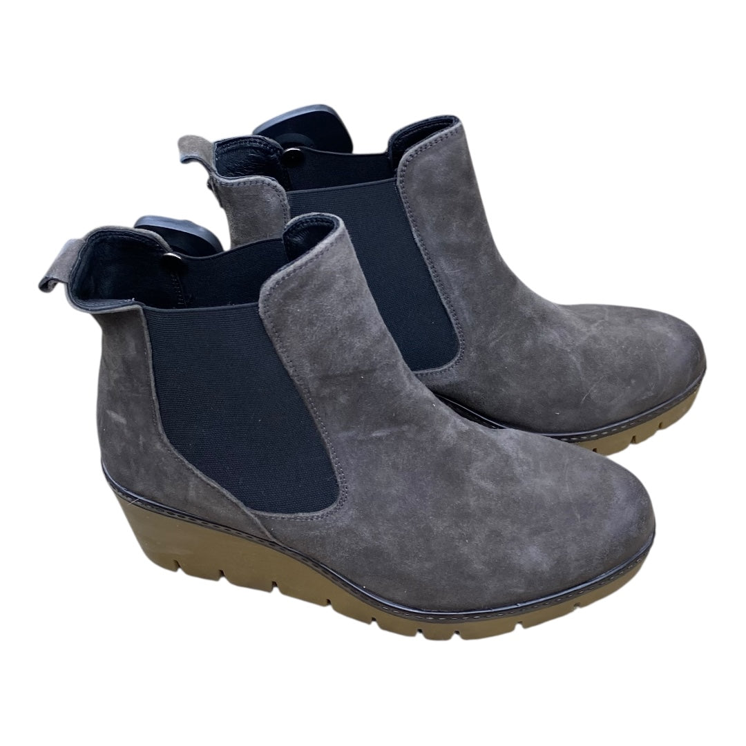 Boots Ankle Heels By Diba In Grey, Size:10