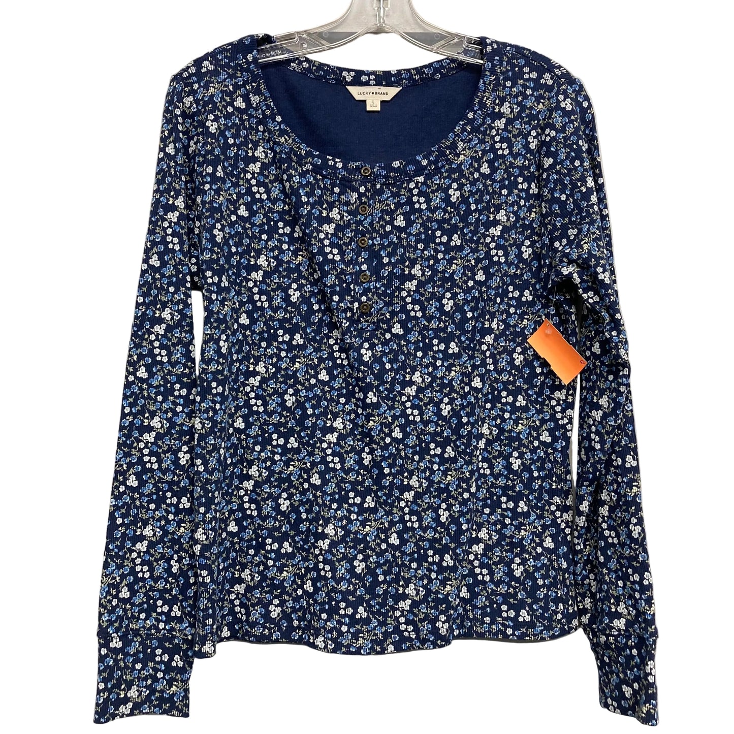 Top Ls By Lucky Brand In Floral Print, Size:L