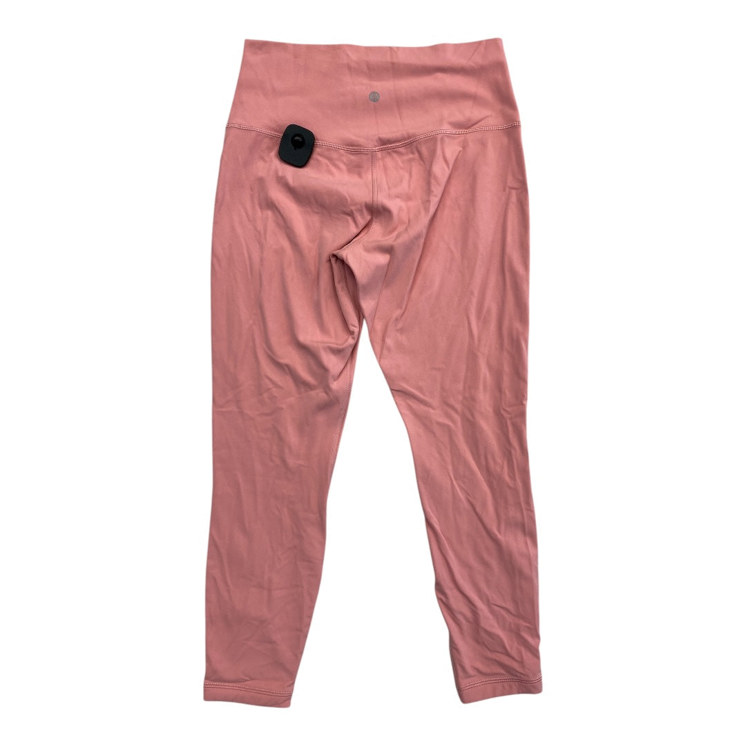 Athletic Leggings By Lululemon In Pink, Size:10