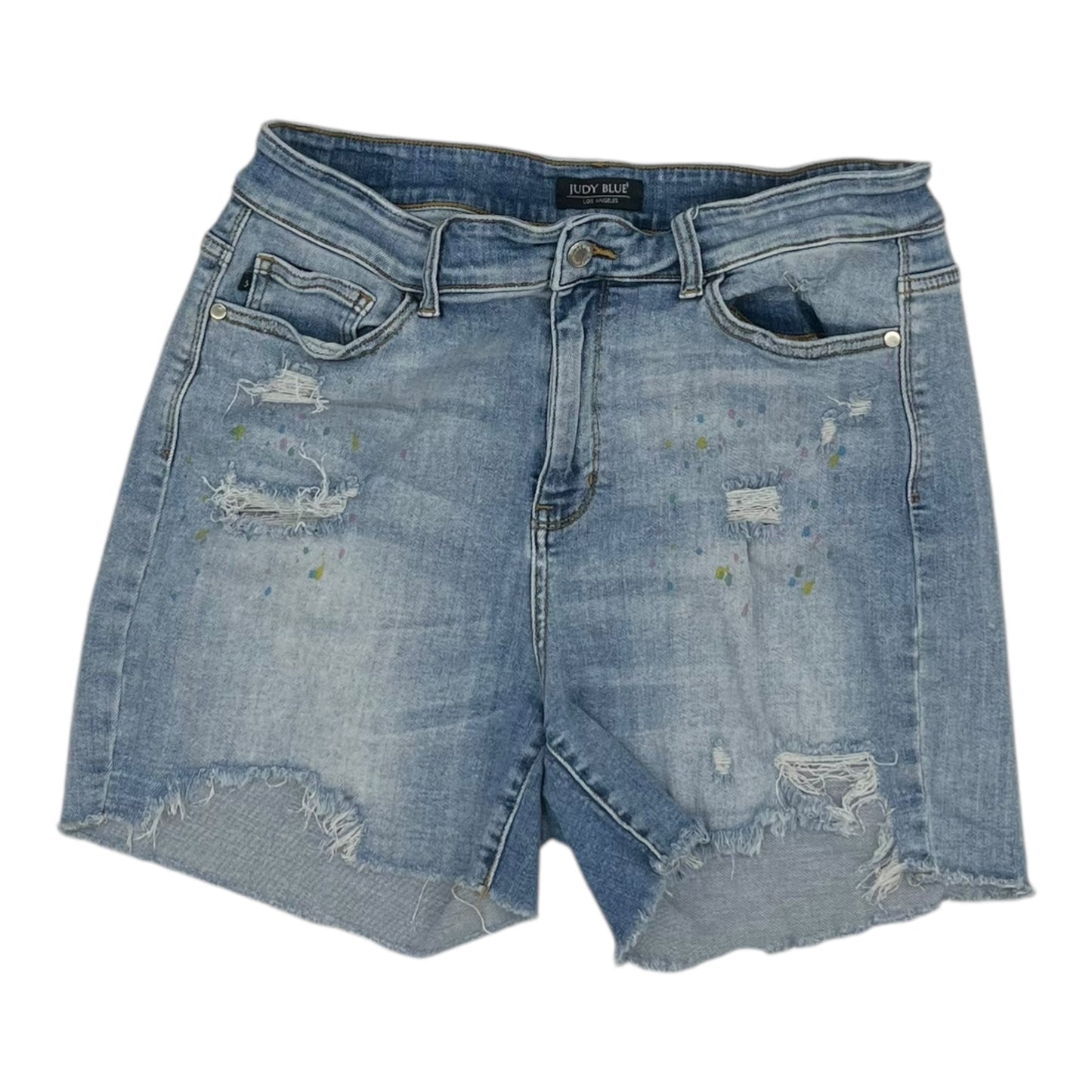 Shorts By Judy Blue In Blue Denim, Size:2X
