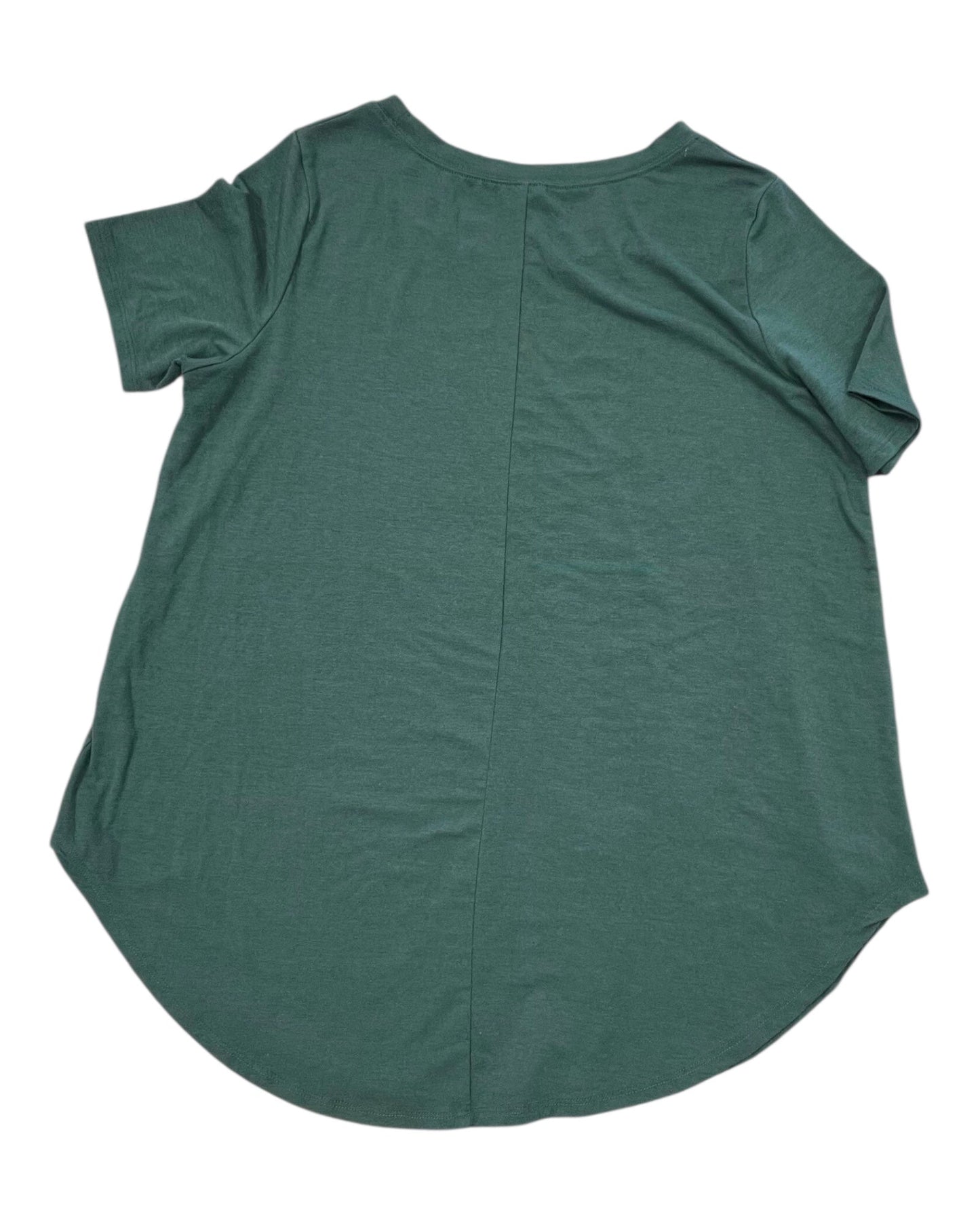 Top Ss Basic By Zenana In Green, Size:1X