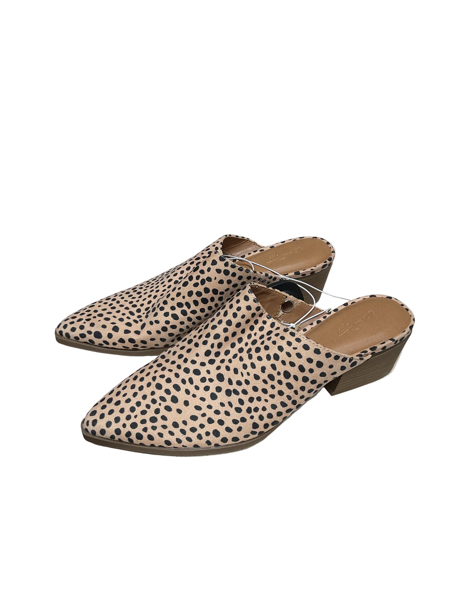 Shoes Heels Block By Universal Thread In Animal Print, Size:9.5