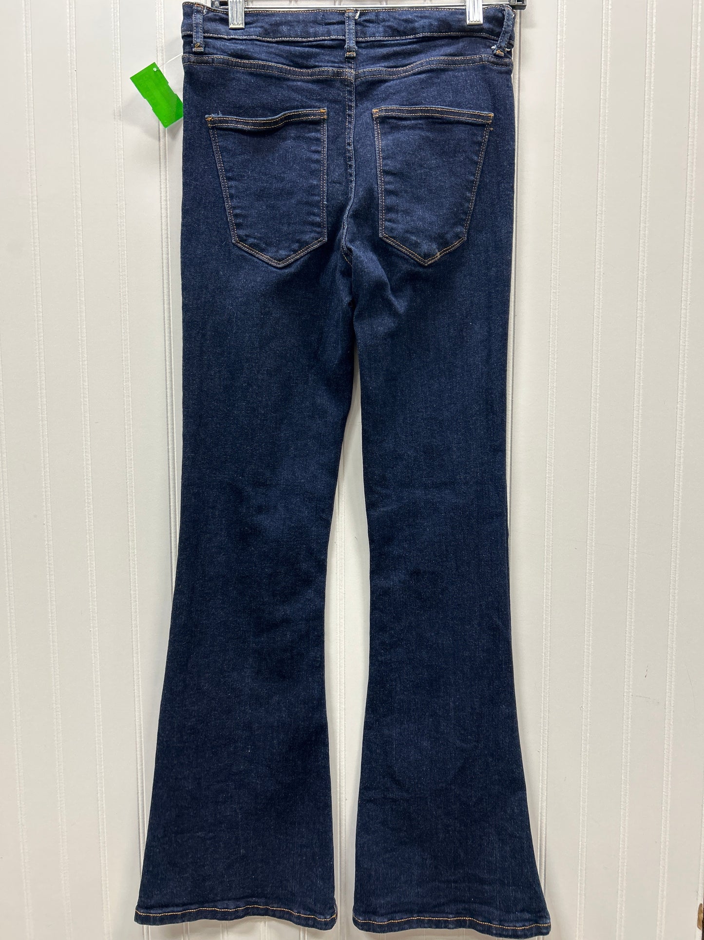 Jeans Boot Cut By Zara In Blue Denim, Size:6