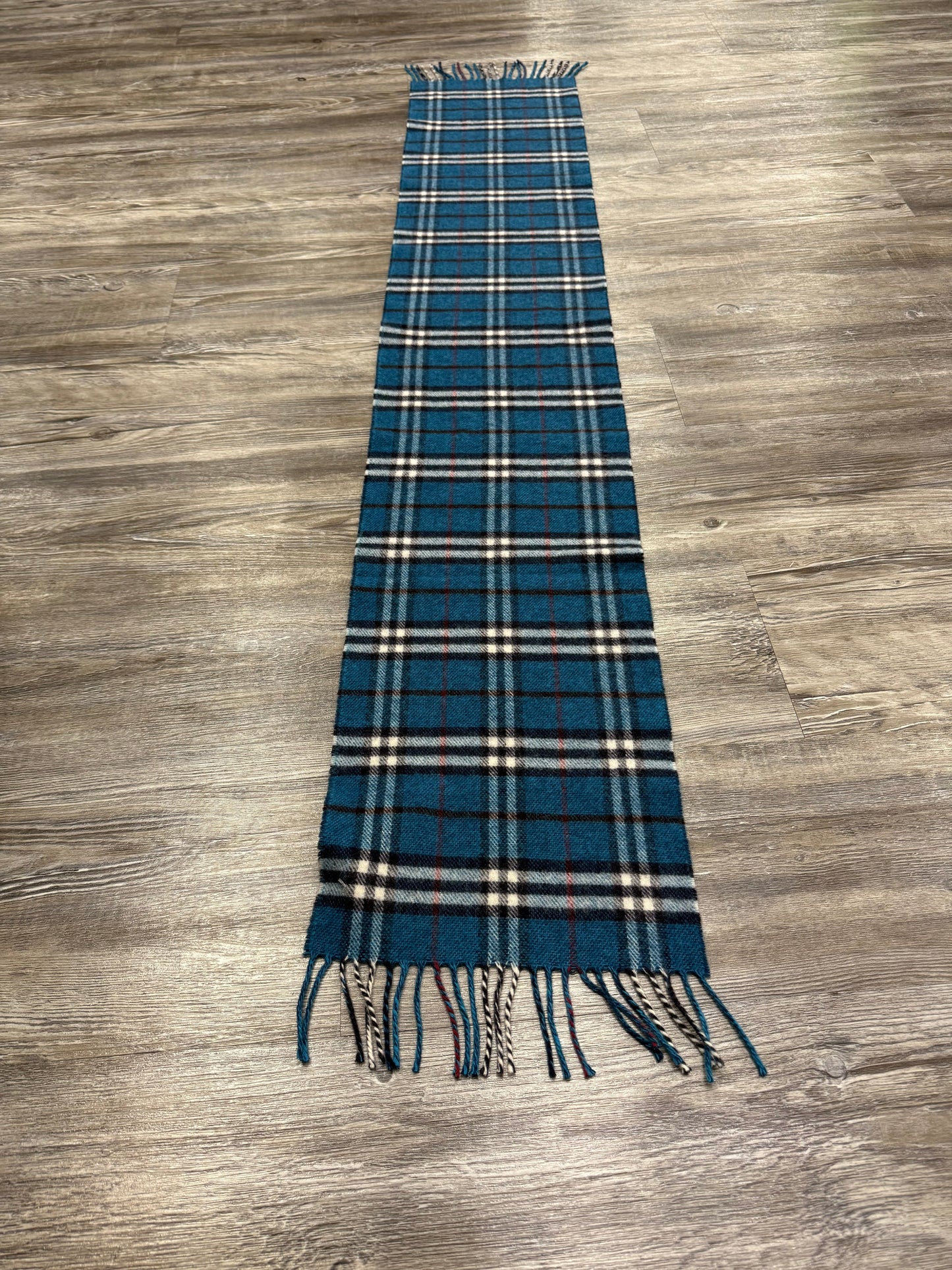 Scarf Luxury Designer By Burberry In Plaid Pattern
