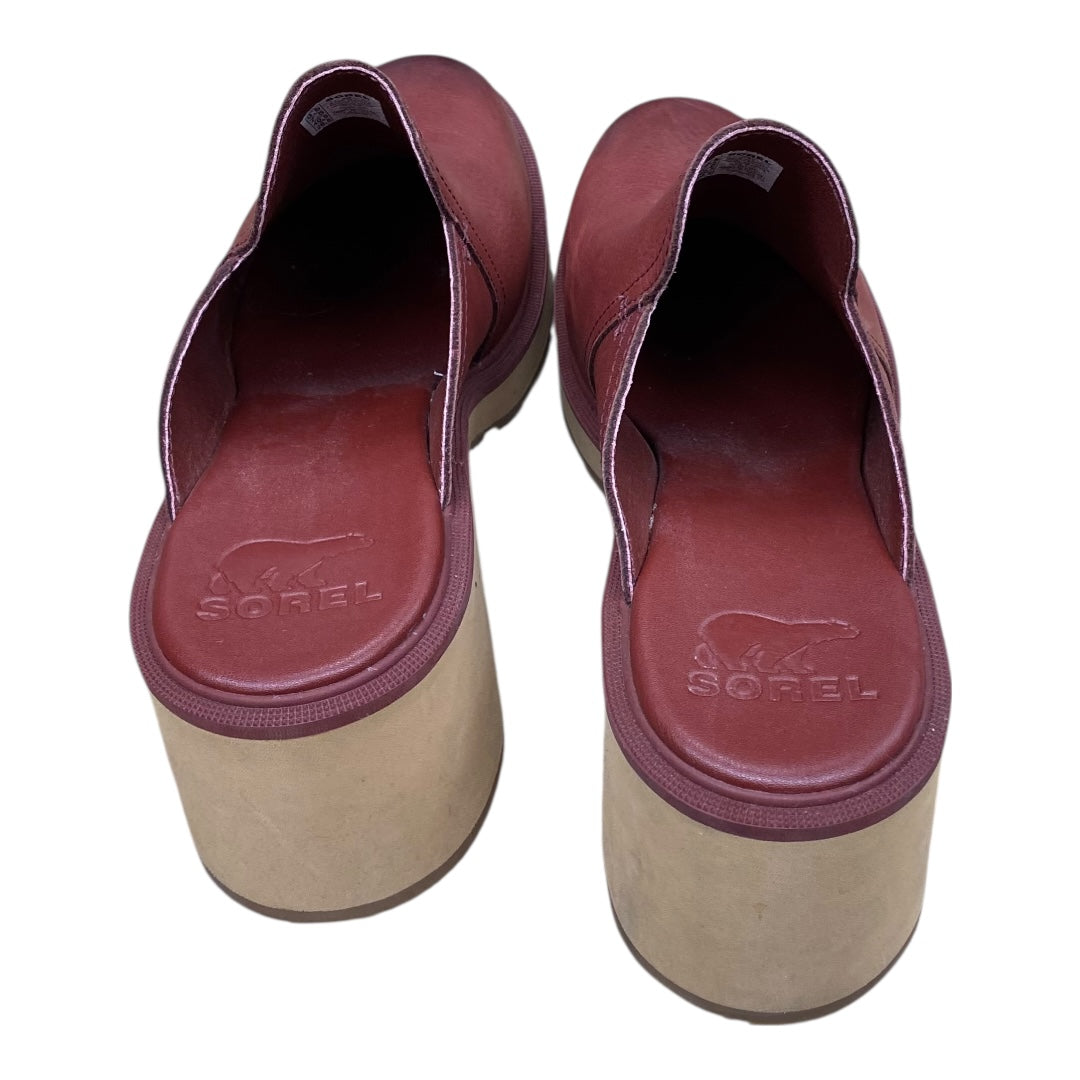 Shoes Designer By Sorel In Maroon, Size:10