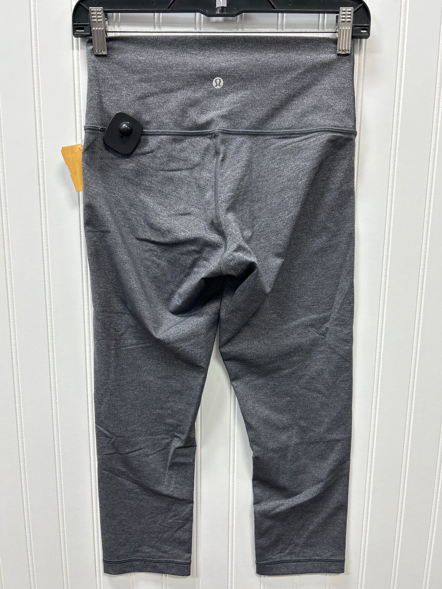 Athletic Leggings Capris By Lululemon In Grey, Size:8