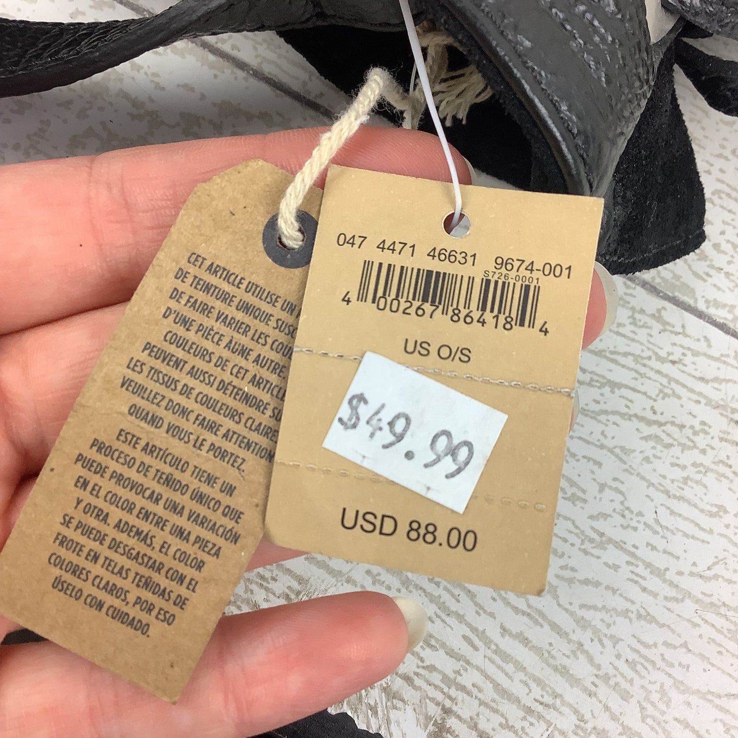 Handbag Leather By American Eagle, Size: Medium