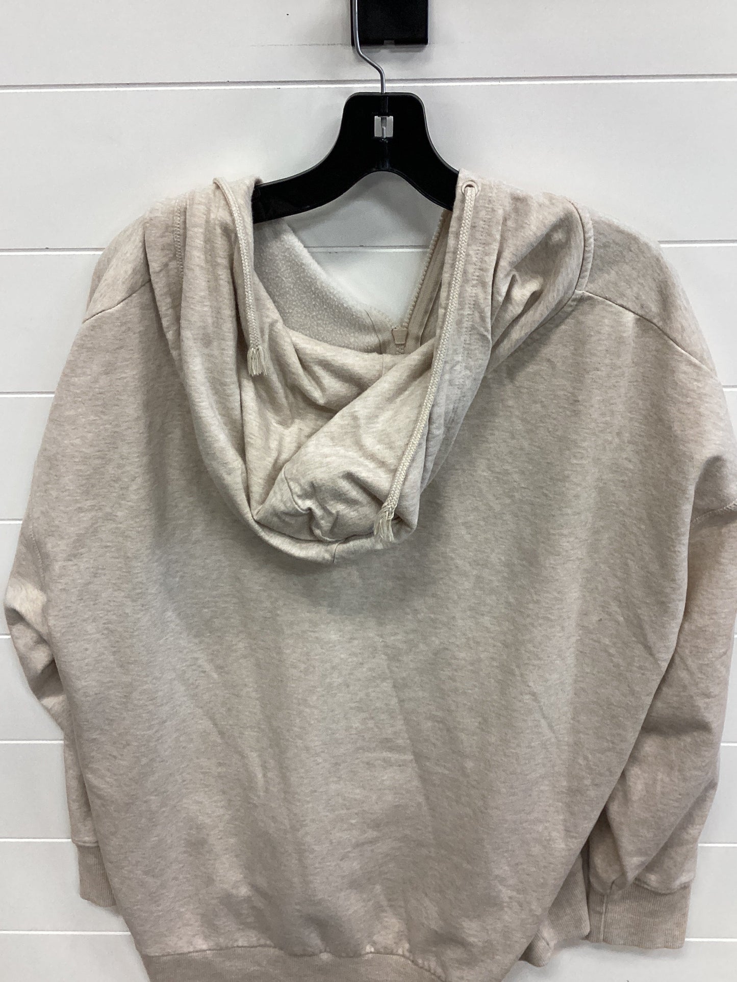 Sweatshirt Hoodie By Terra & Sky In Cream, Size:2X