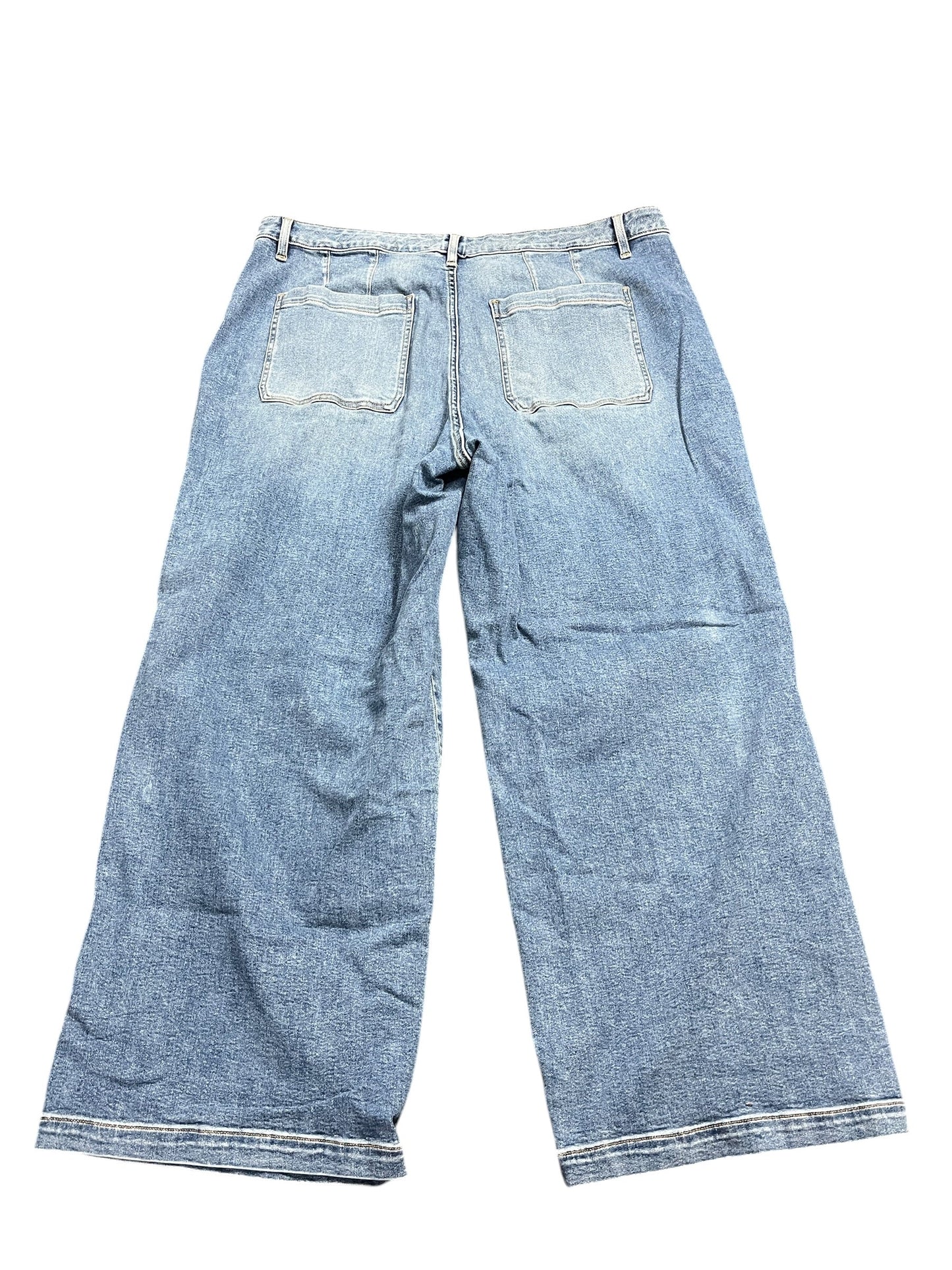 Jeans Wide Leg By Lane Bryant In Blue Denim, Size:22