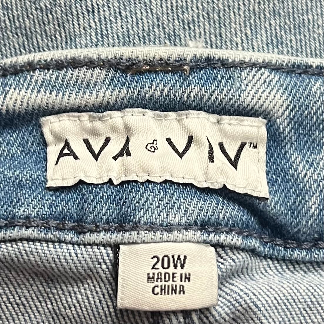 Shorts By Ava & Viv In Blue, Size: 2x