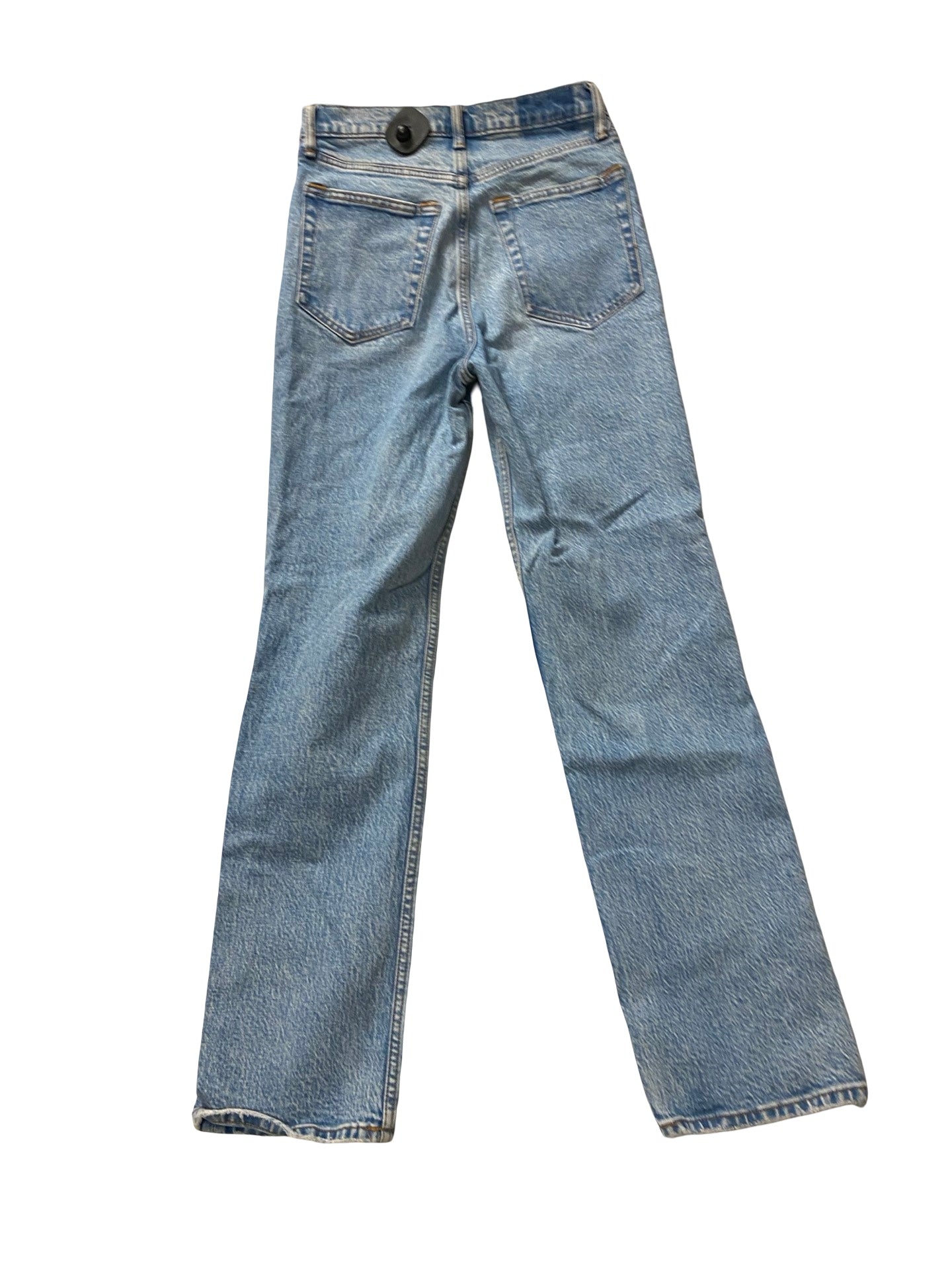 Jeans Straight By Abercrombie And Fitch In Blue Denim, Size:4