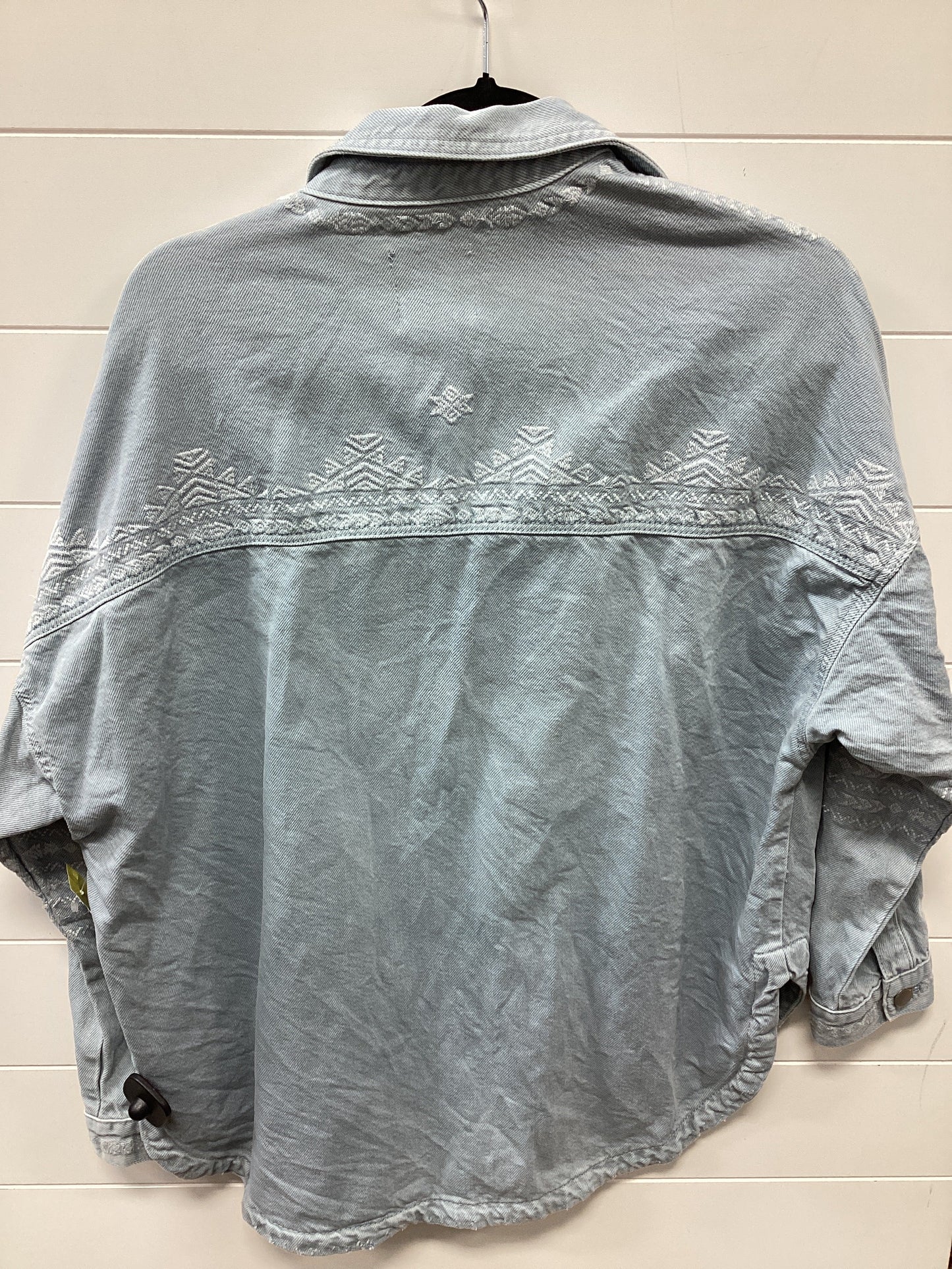 Jacket Denim By Zara In Blue Denim, Size:S