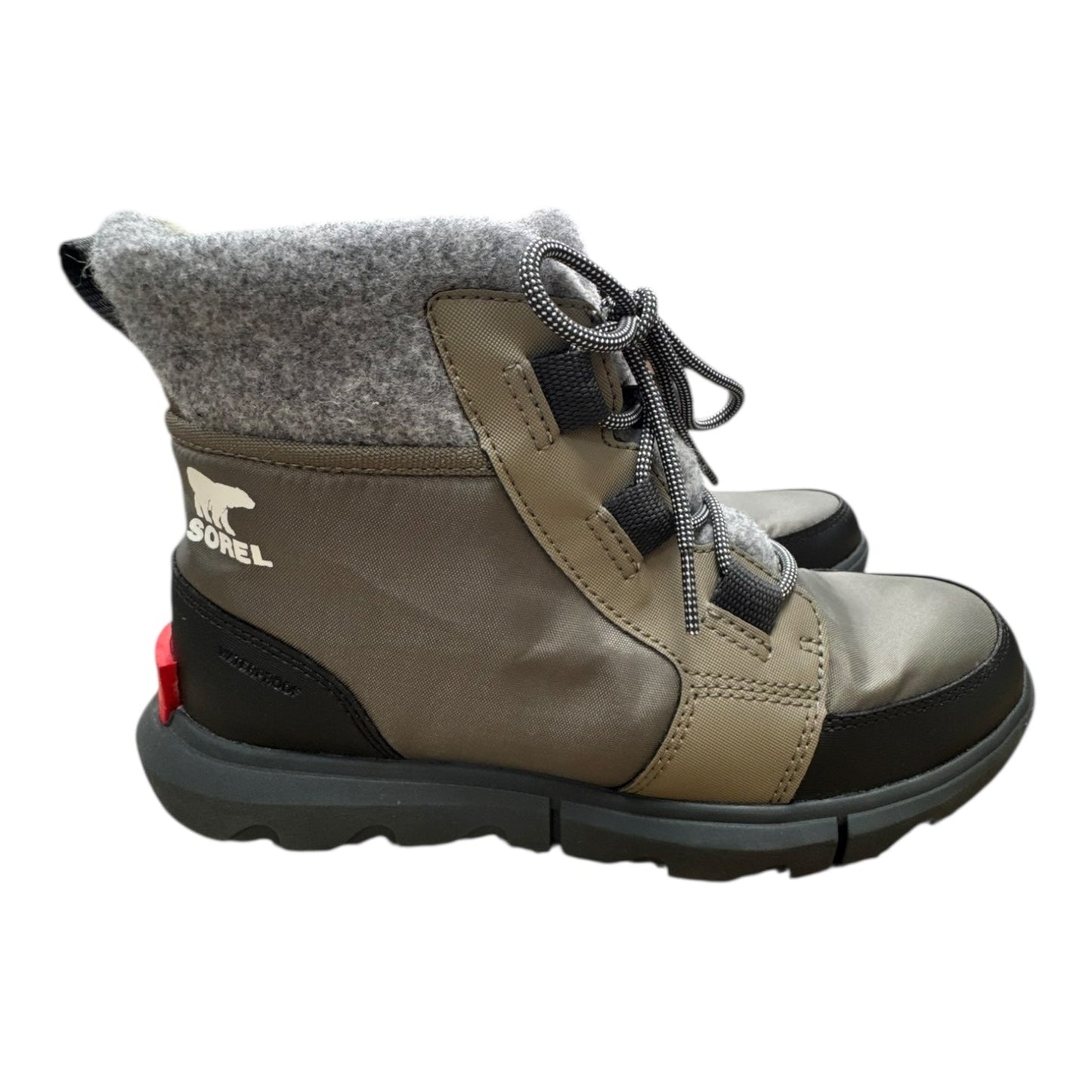 Boots Designer By Sorel In Green & Grey, Size:8