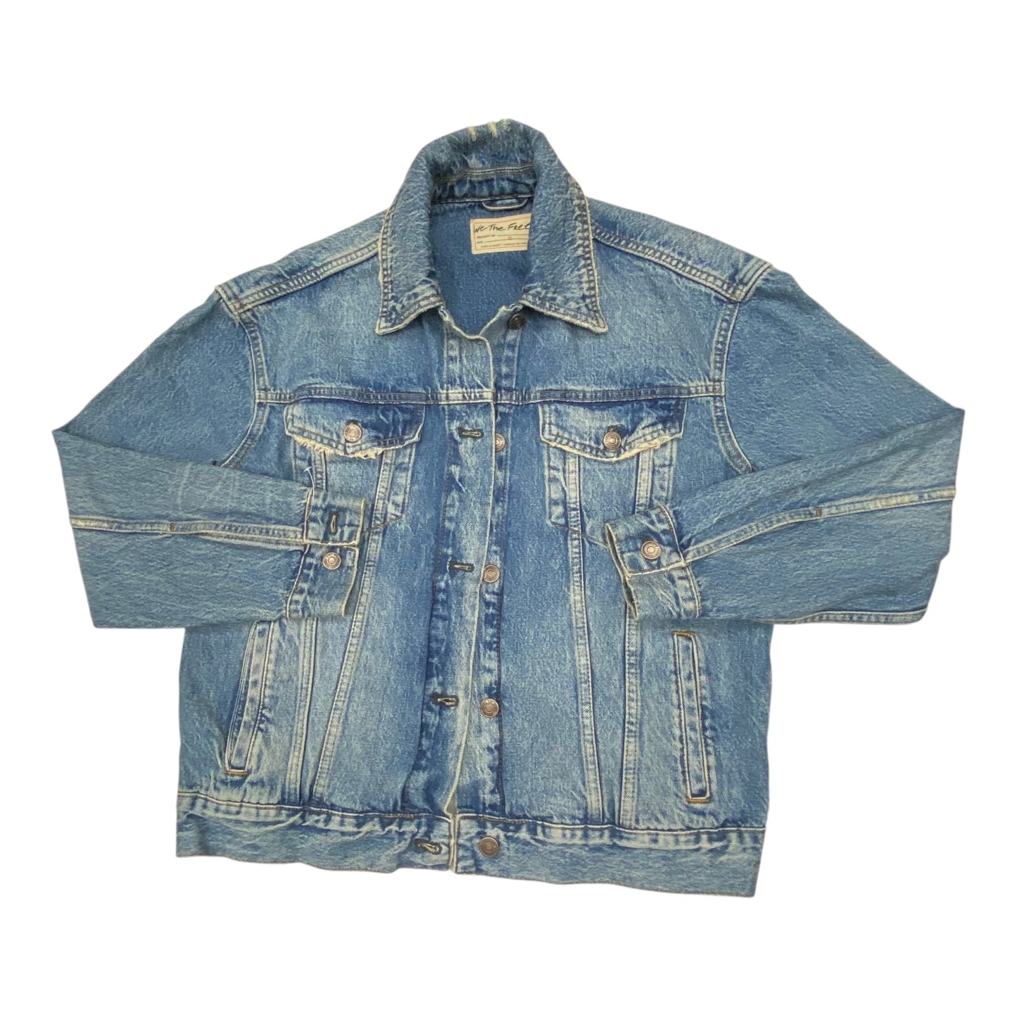 Jacket Denim By We The Free In Blue Denim, Size:Xs