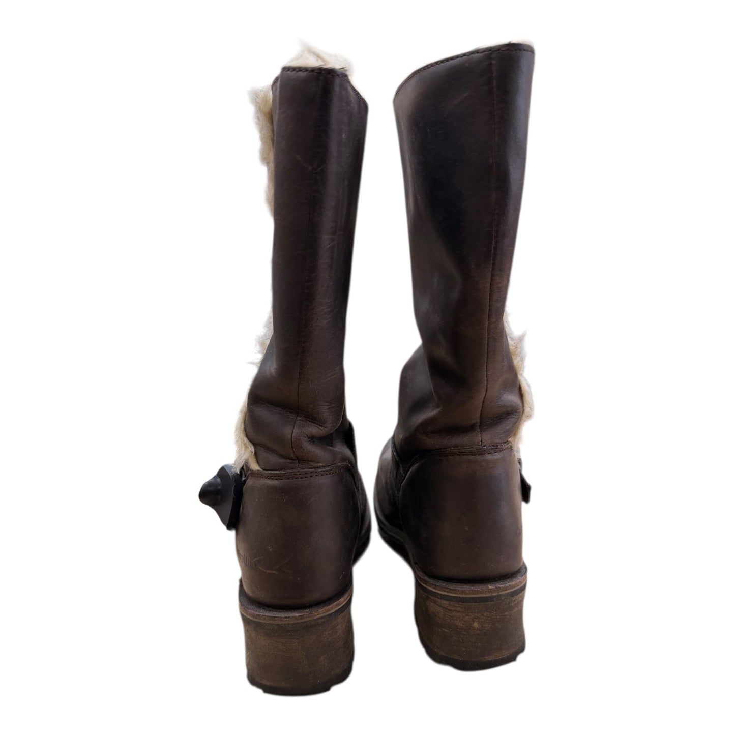 Boots Leather By Cmc In Brown, Size:7
