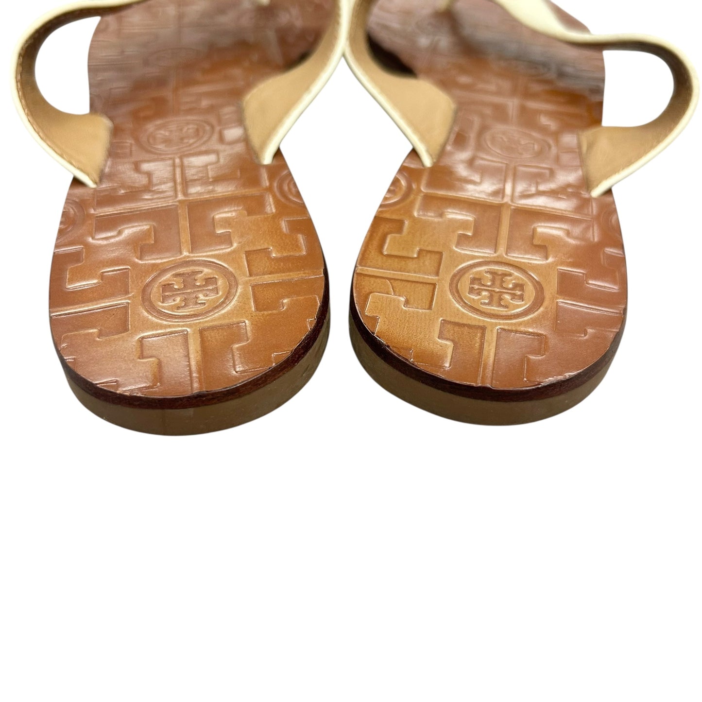 Sandals Designer By Tory Burch In Cream, Size: 7