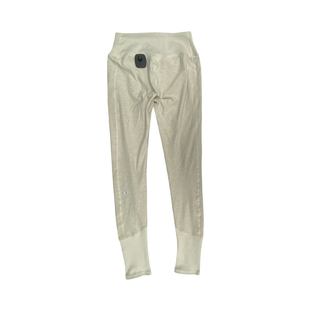 Athletic Leggings By Alo In Cream, Size:S