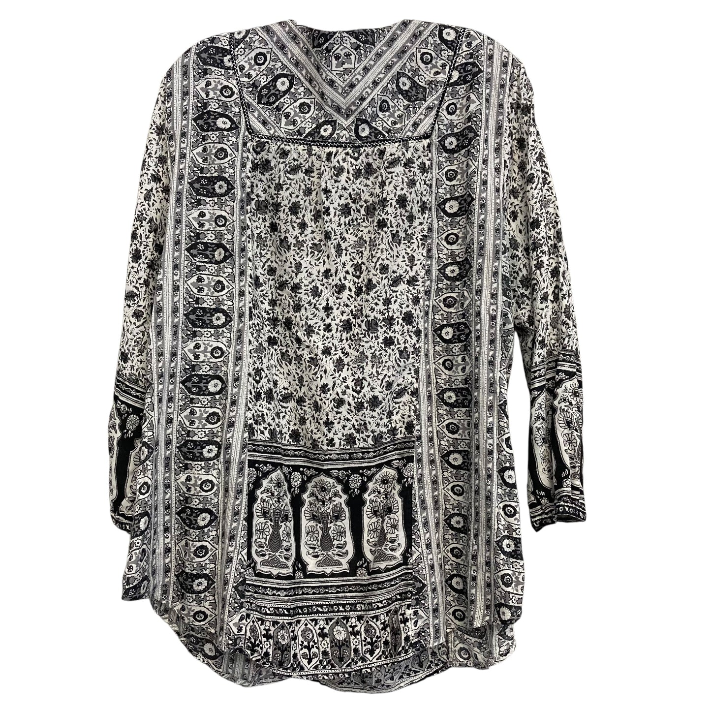 Top Ls By Lucky Brand In Black & Grey, Size:Xl