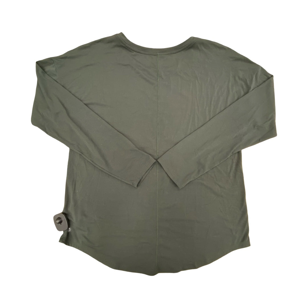 Athletic Top Ls Crewneck By Athleta In Green, Size:M