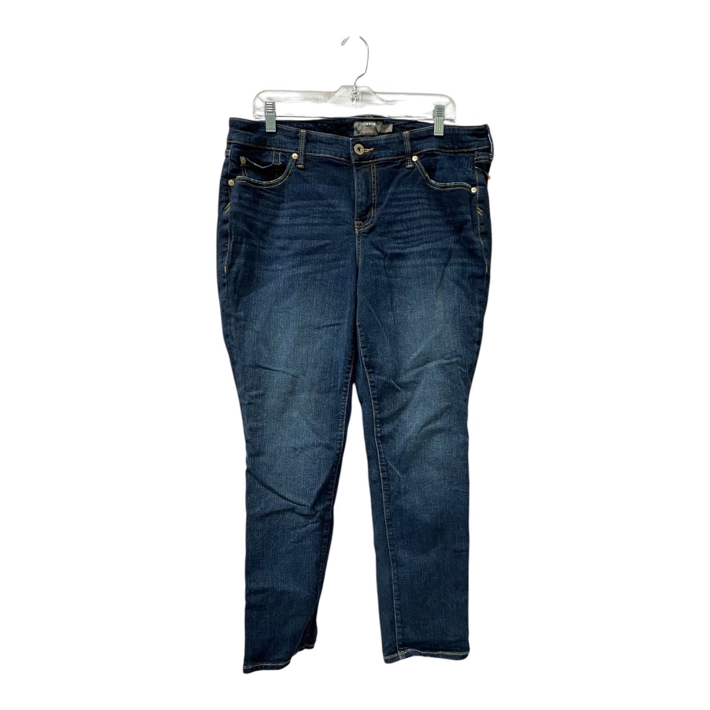 Jeans Boyfriend By Torrid In Blue, Size:14