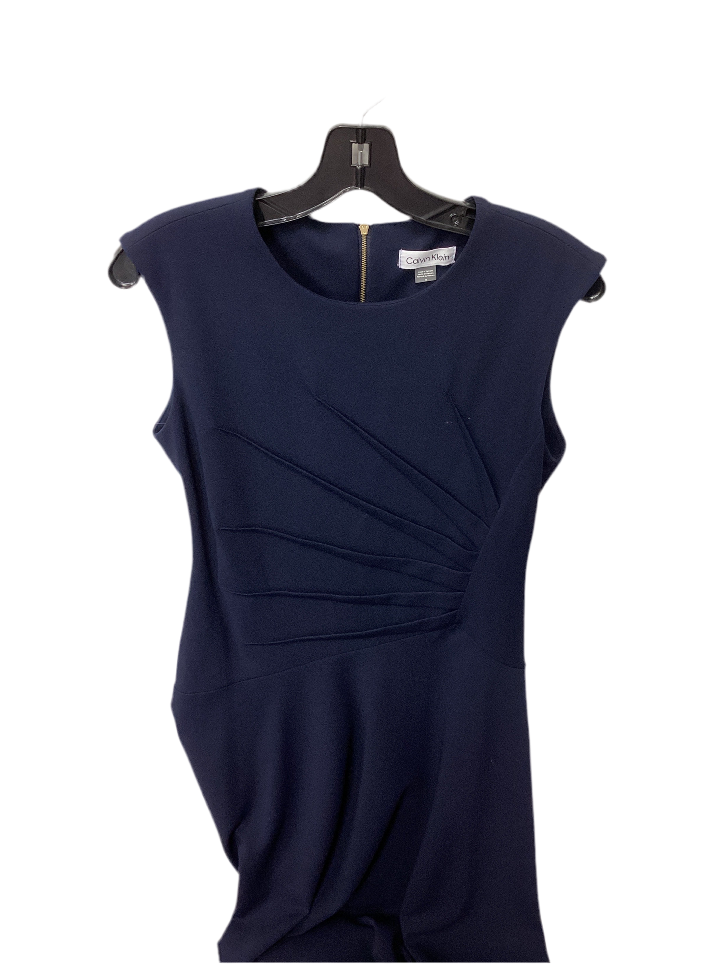 Dress Work By Calvin Klein In Navy, Size:8