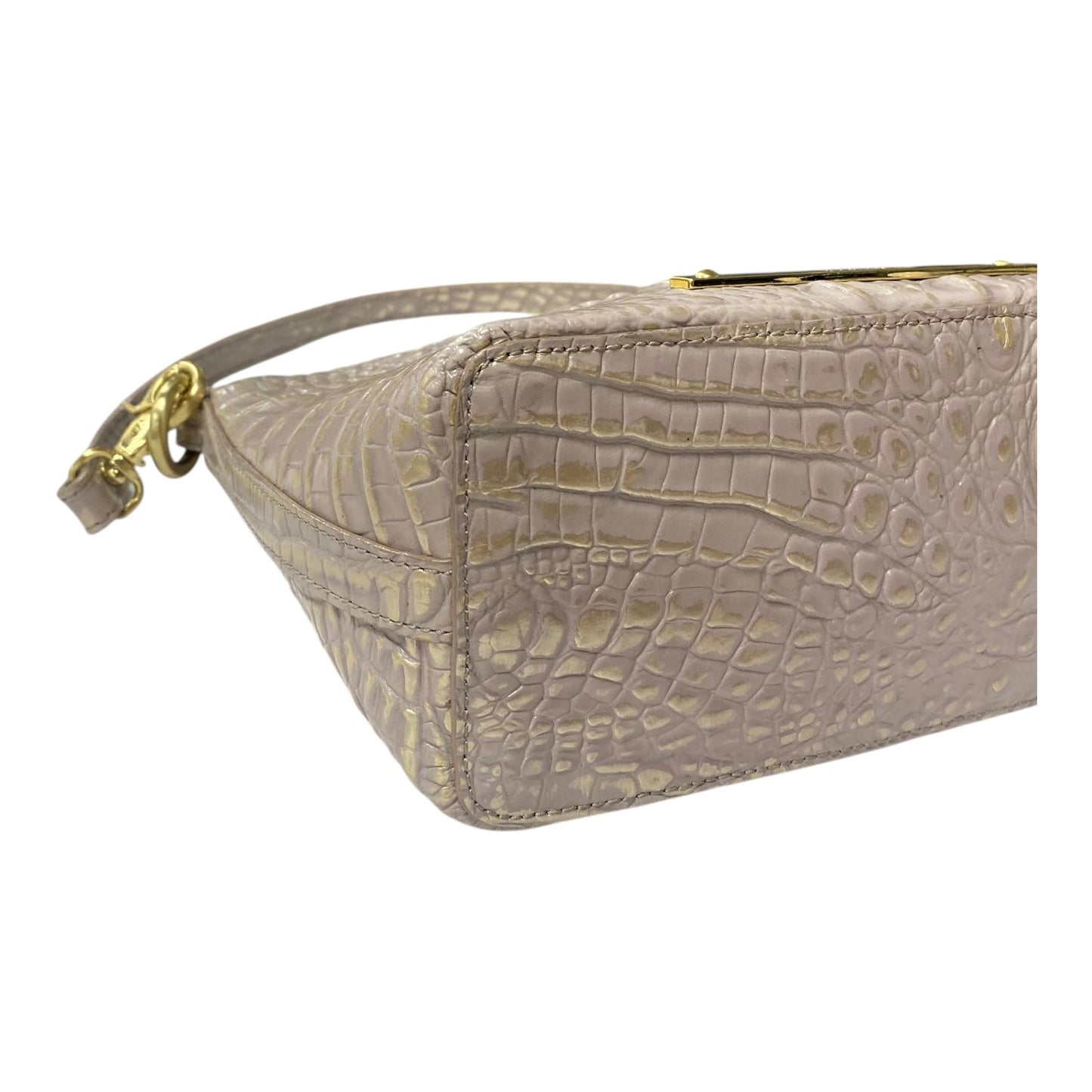 Crossbody Designer By Brahmin In Beige, Size:Small as is!