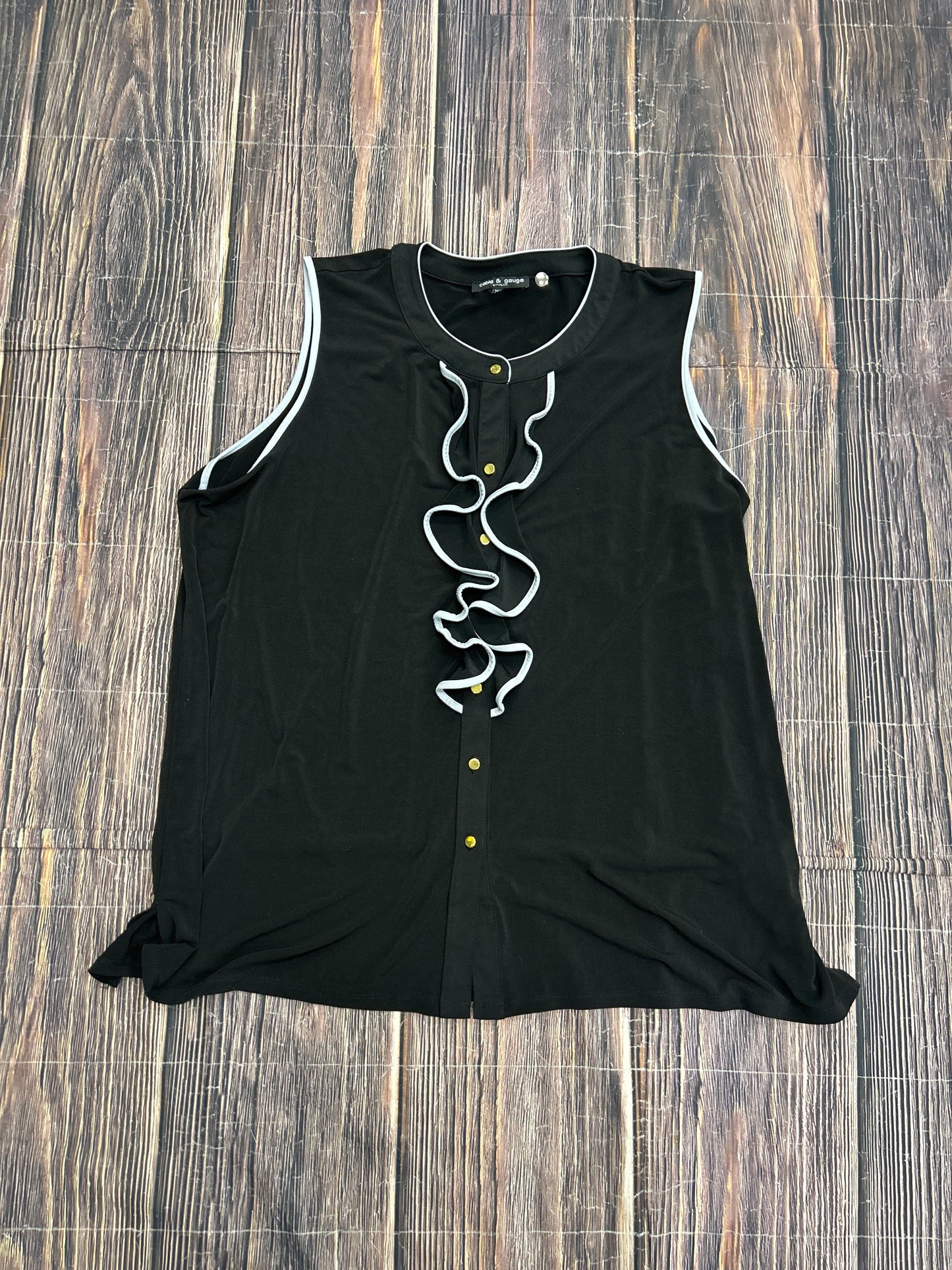 Tank Top By Cable And Gauge In Black, Size: 2x