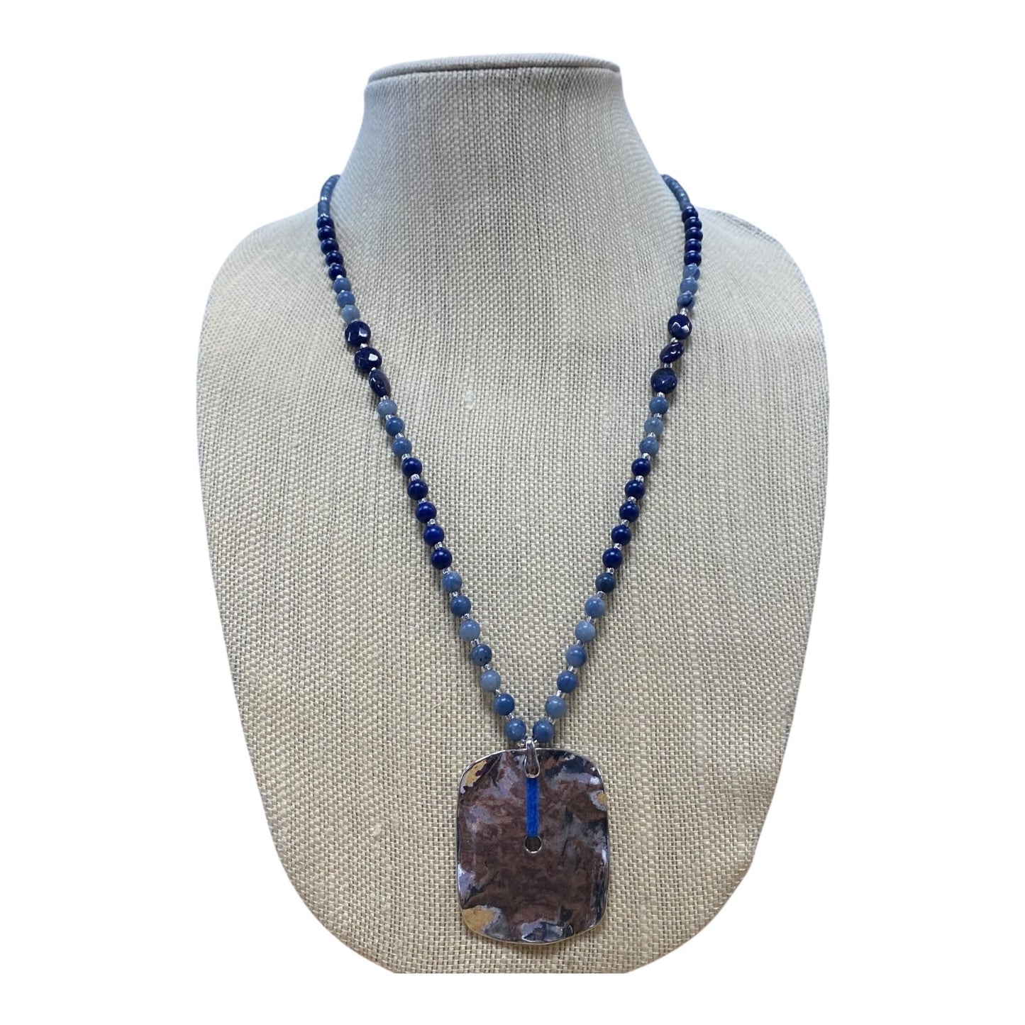 Necklace Pendant By J. Jill In Blue