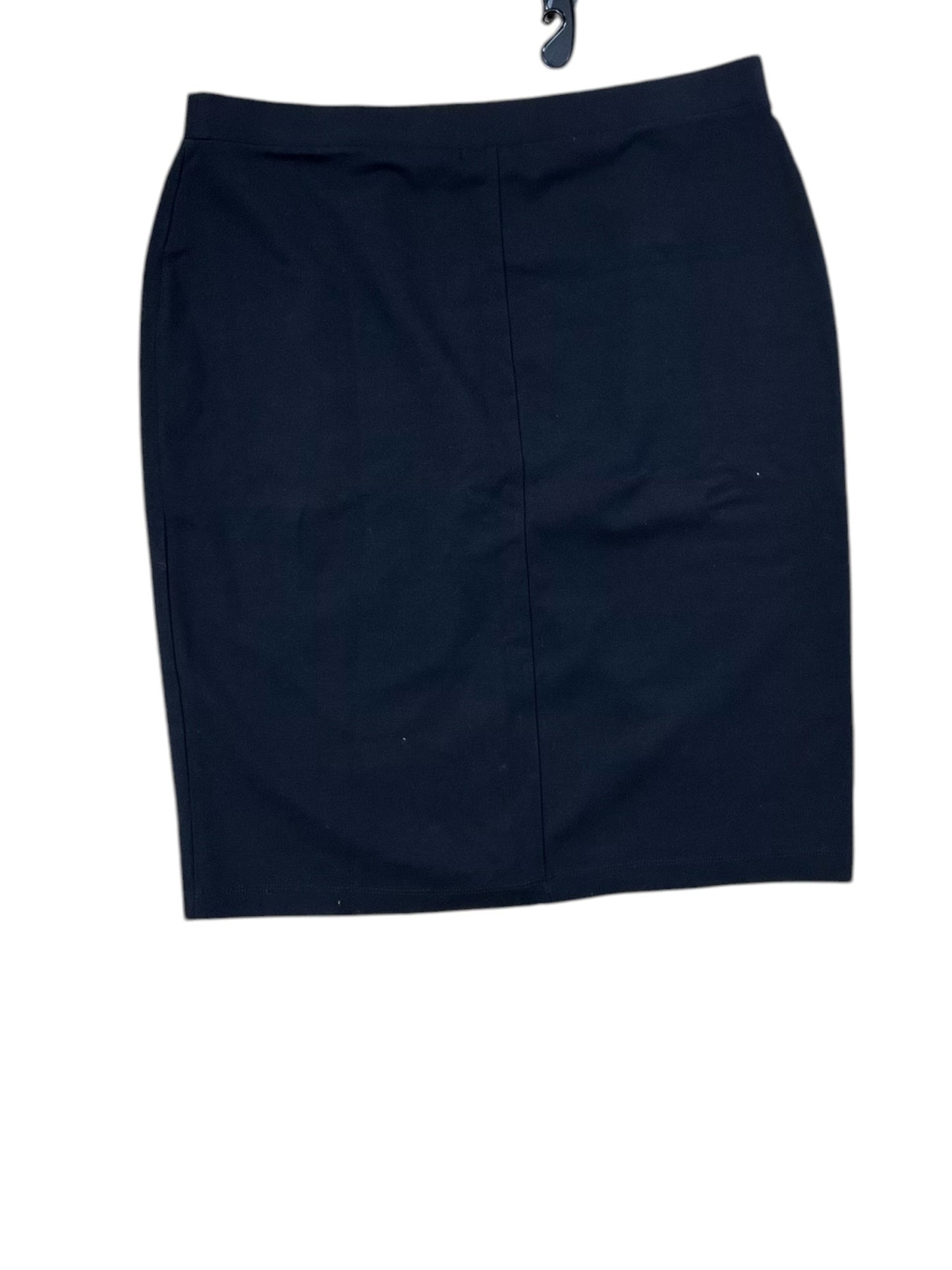 Skirt Midi By Liz Claiborne In Black, Size:Xl