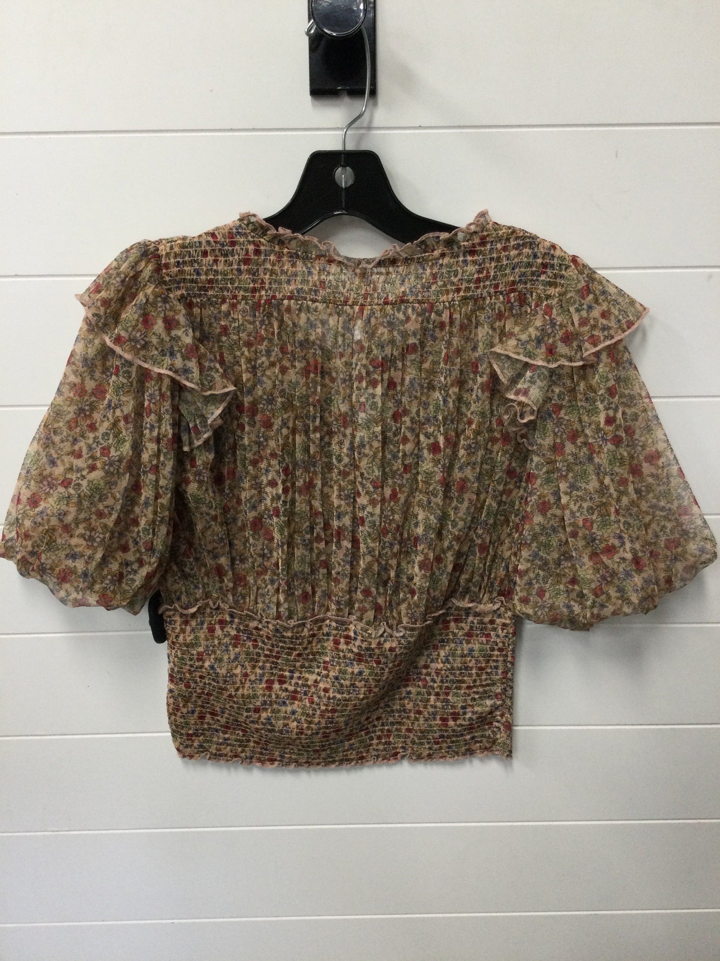 Blouse Ss By Free People In Brown, Size:M