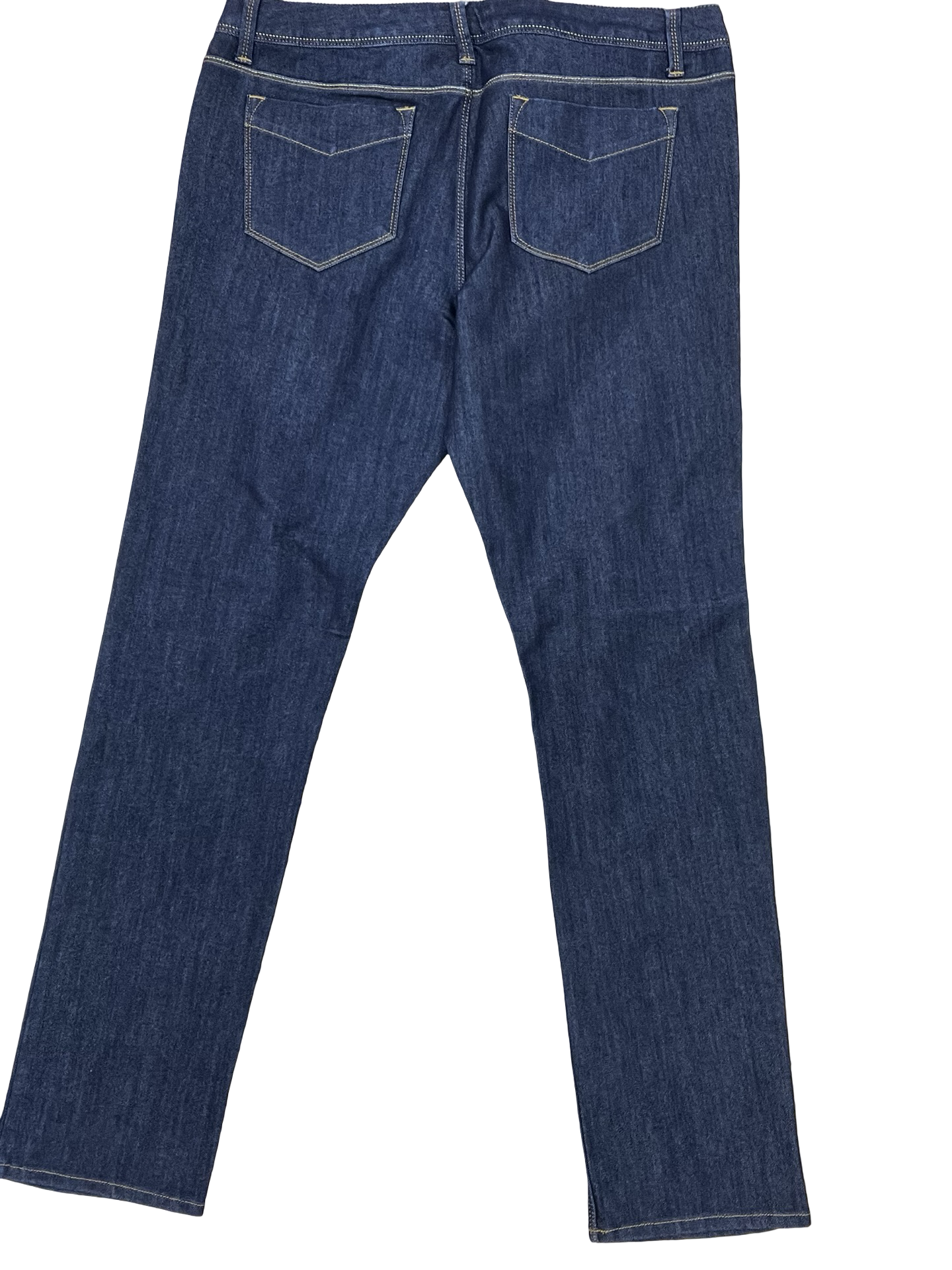 Jeans Straight By Lands End In Blue Denim, Size:12