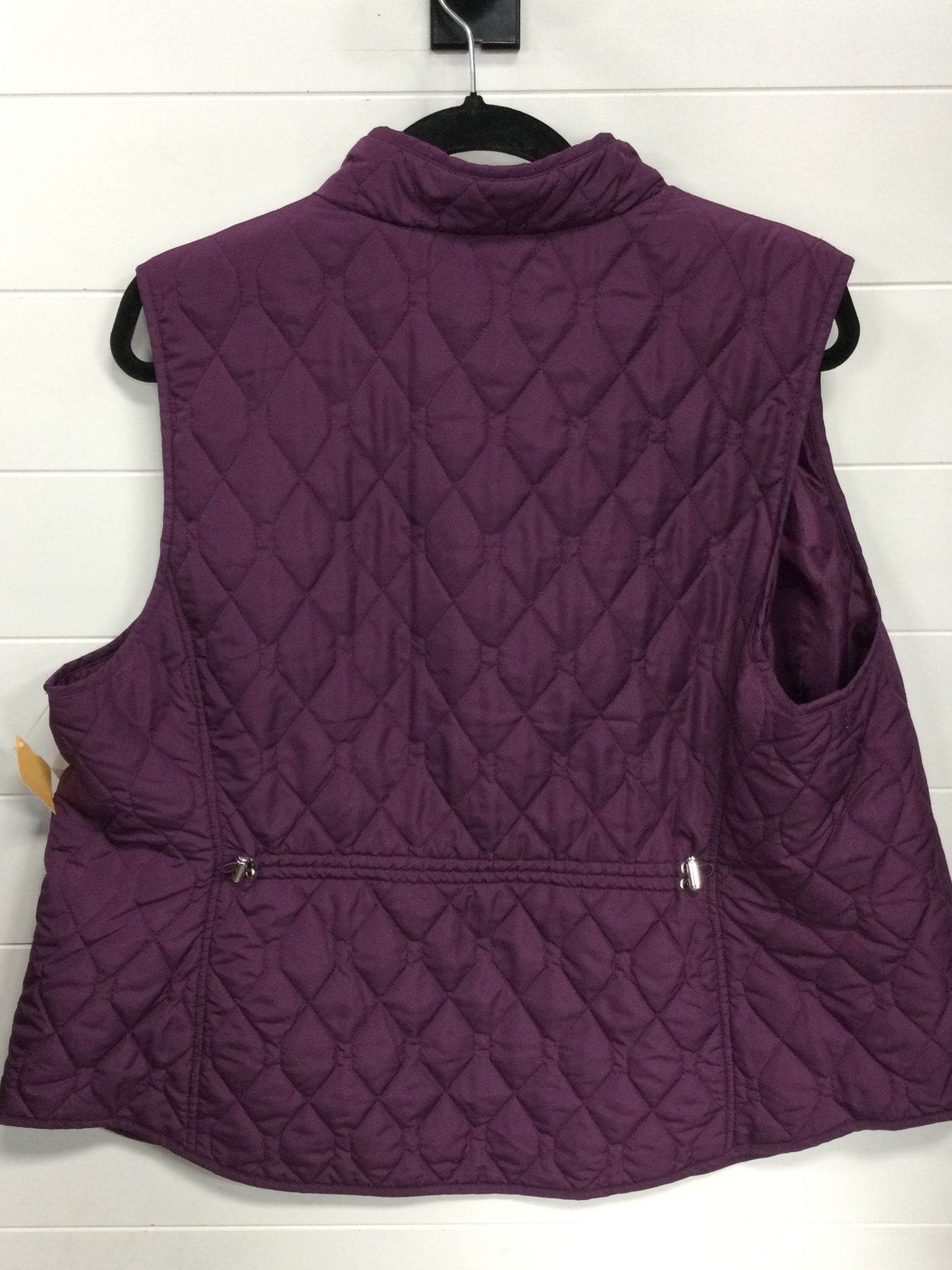 Vest Other By Croft And Barrow In Purple, Size:1X