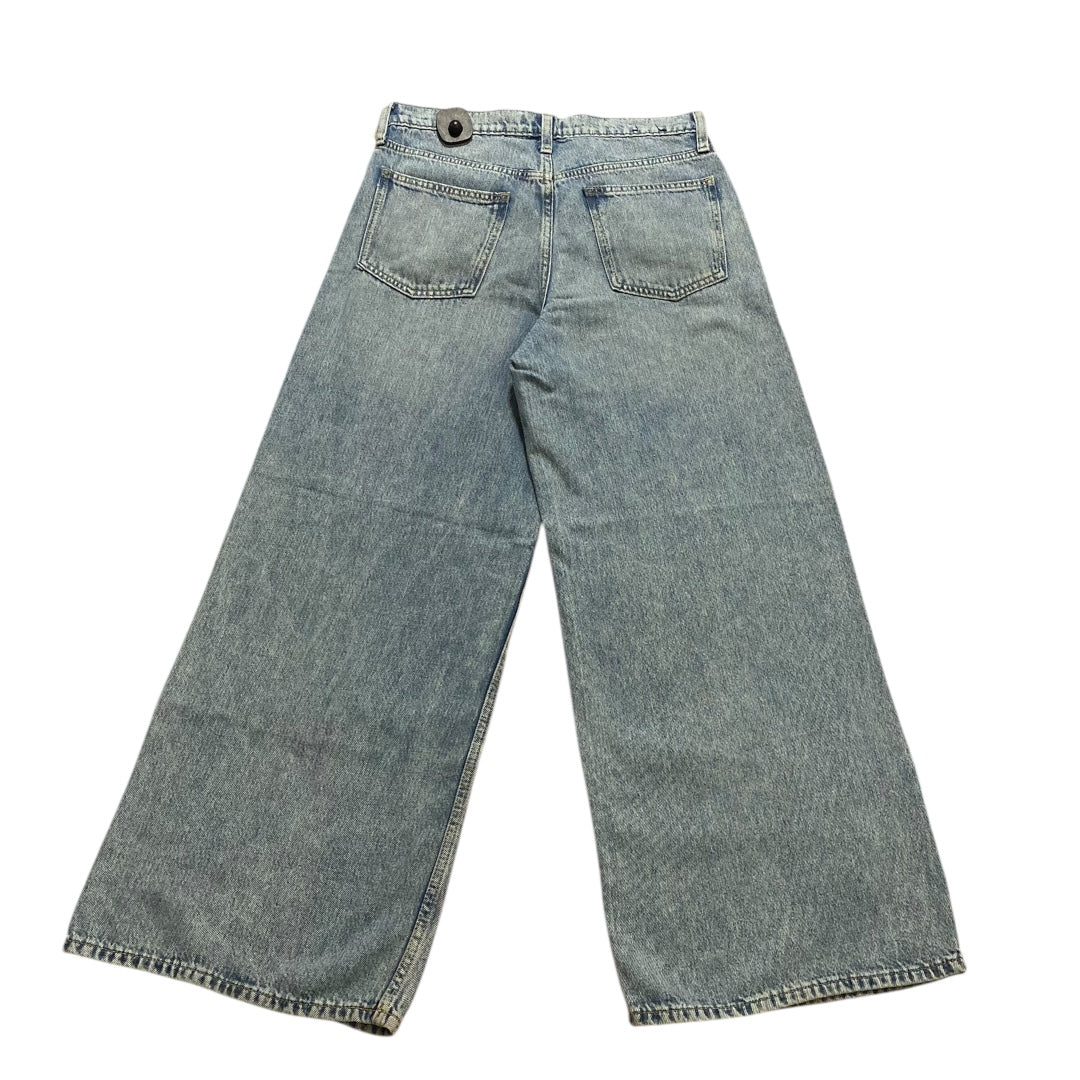 Jeans Wide Leg By Gap In Blue Denim, Size:4
