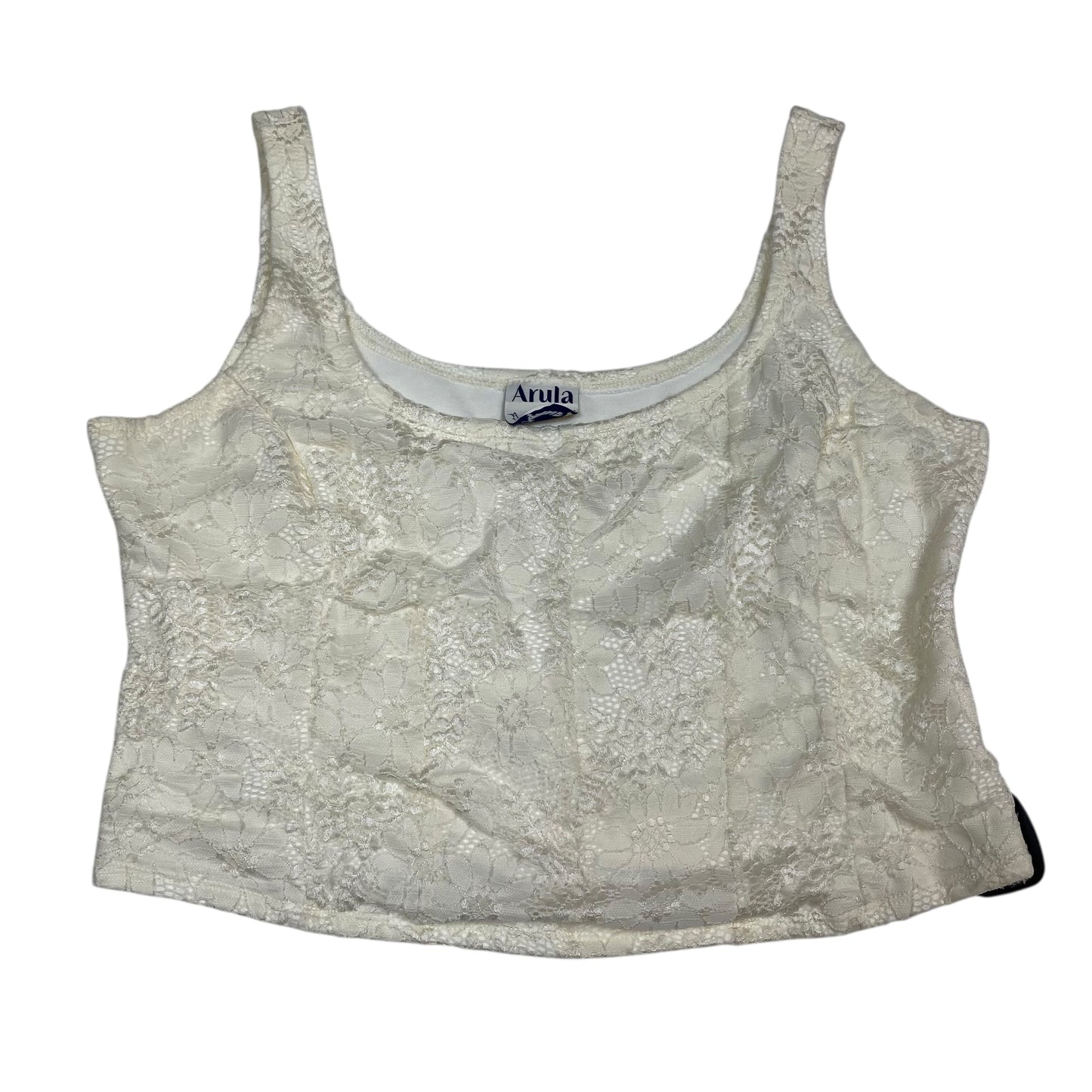 Top Sleeveless By Arula In Cream, Size:Xl