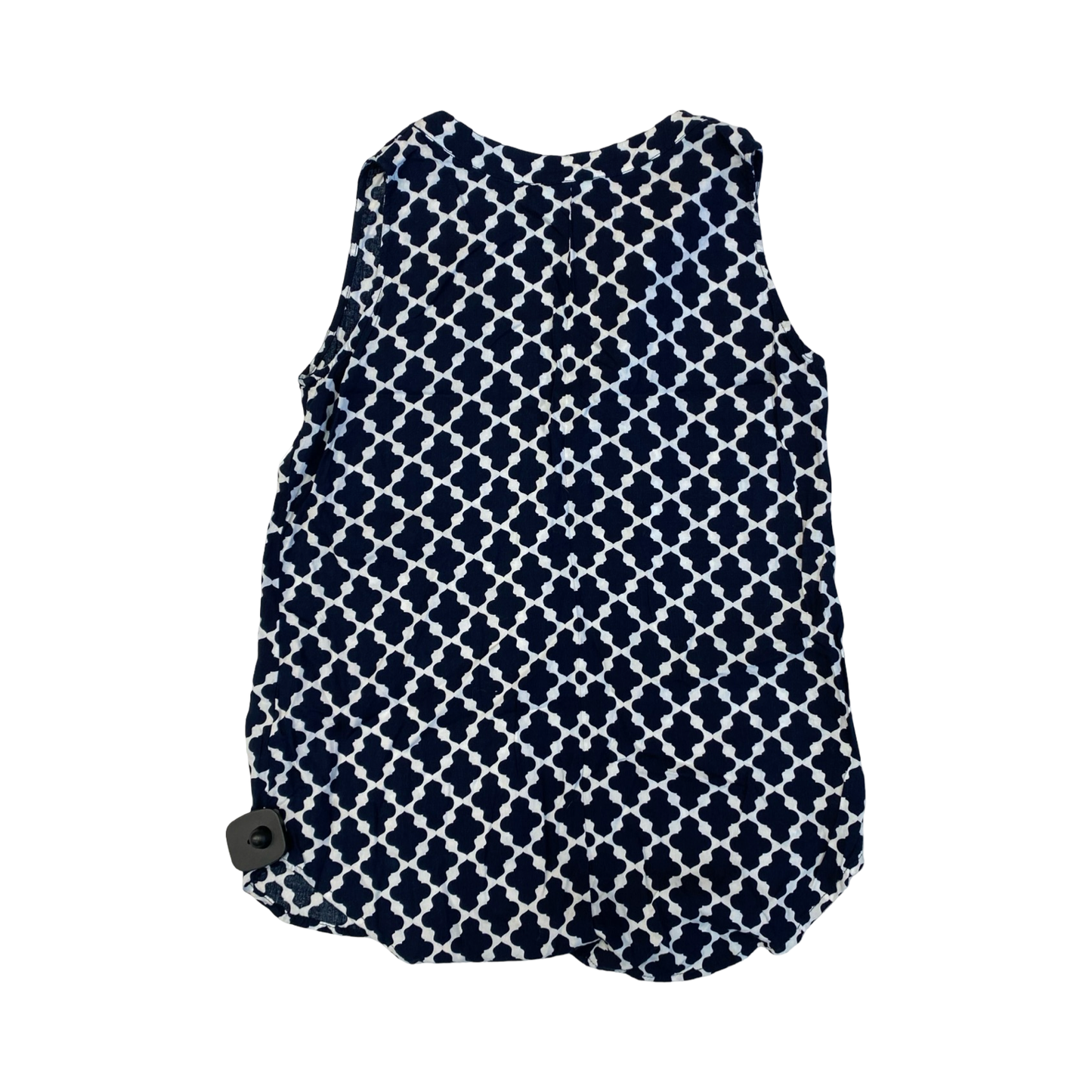Top Sleeveless By Cmc In Blue & White, Size:S