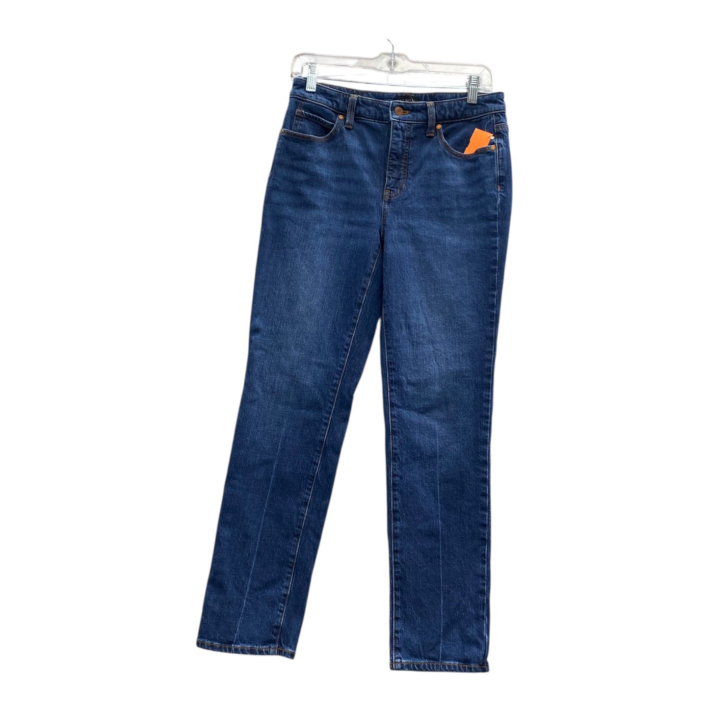 Jeans Straight By Talbots In Blue Denim, Size:2P