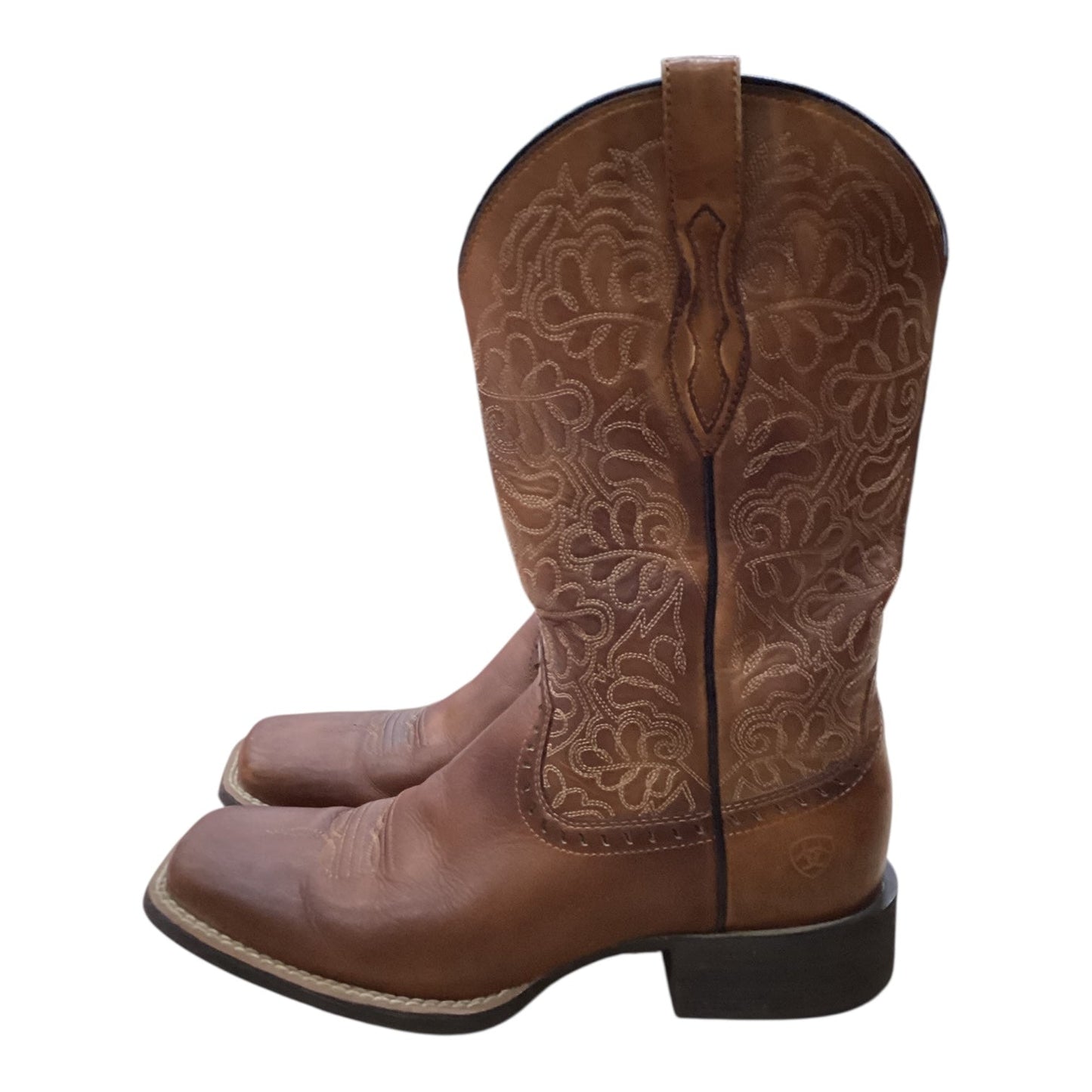 Boots Western By Ariat In Brown, Size:8