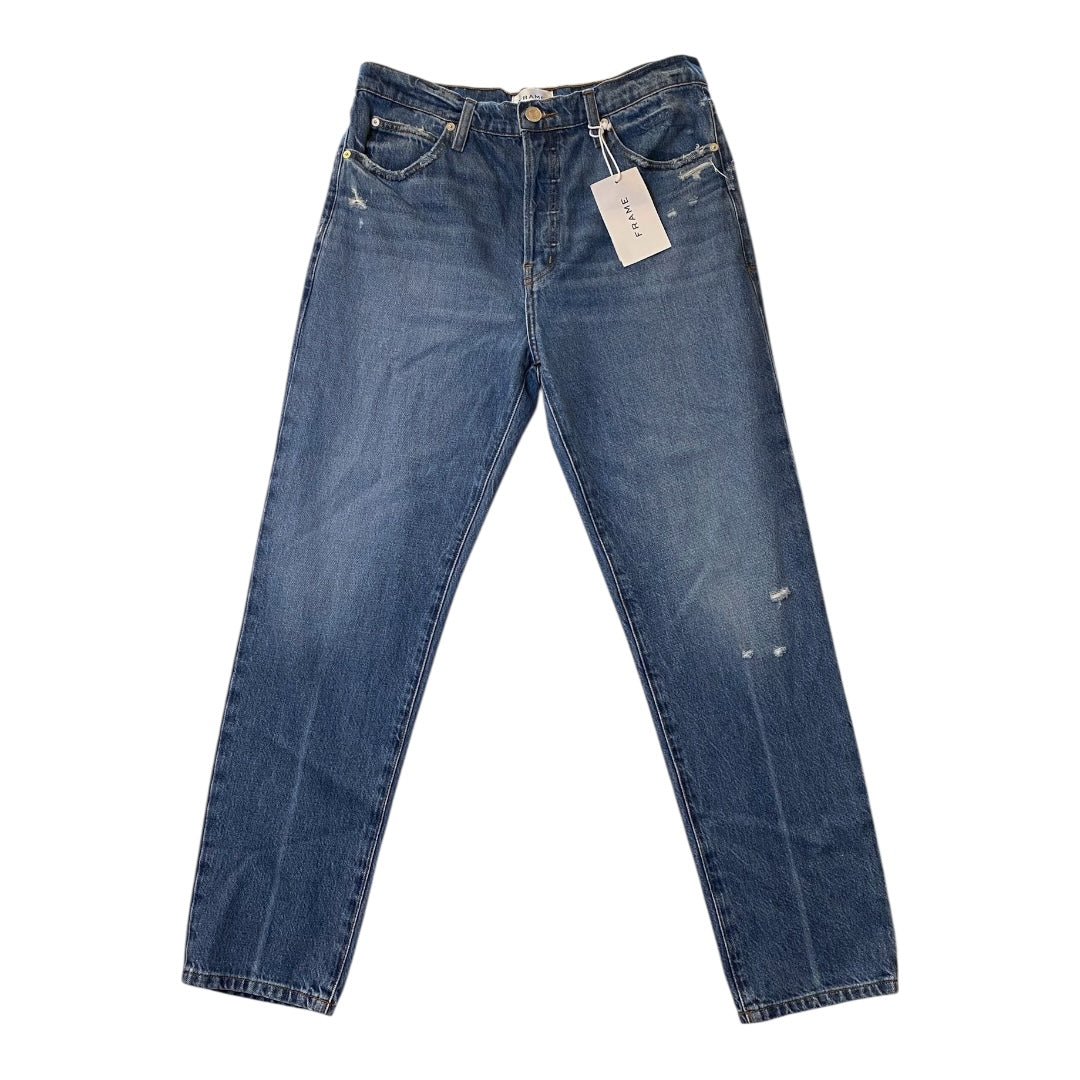 JEANS STRAIGHT by FRAME In BLUE DENIM, Size: 6