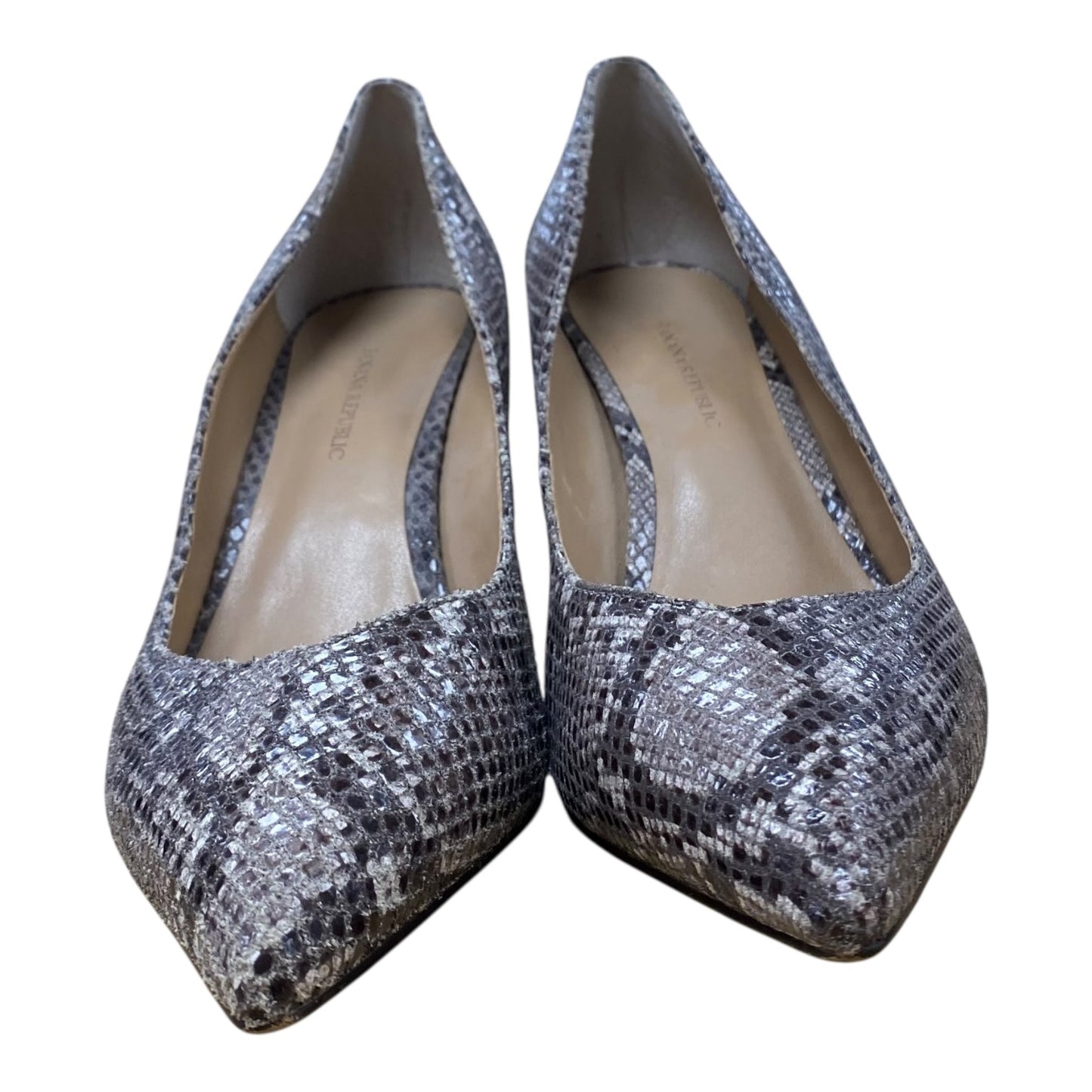 Shoes Heels Stiletto By Banana Republic In Snakeskin Print, Size:8.5