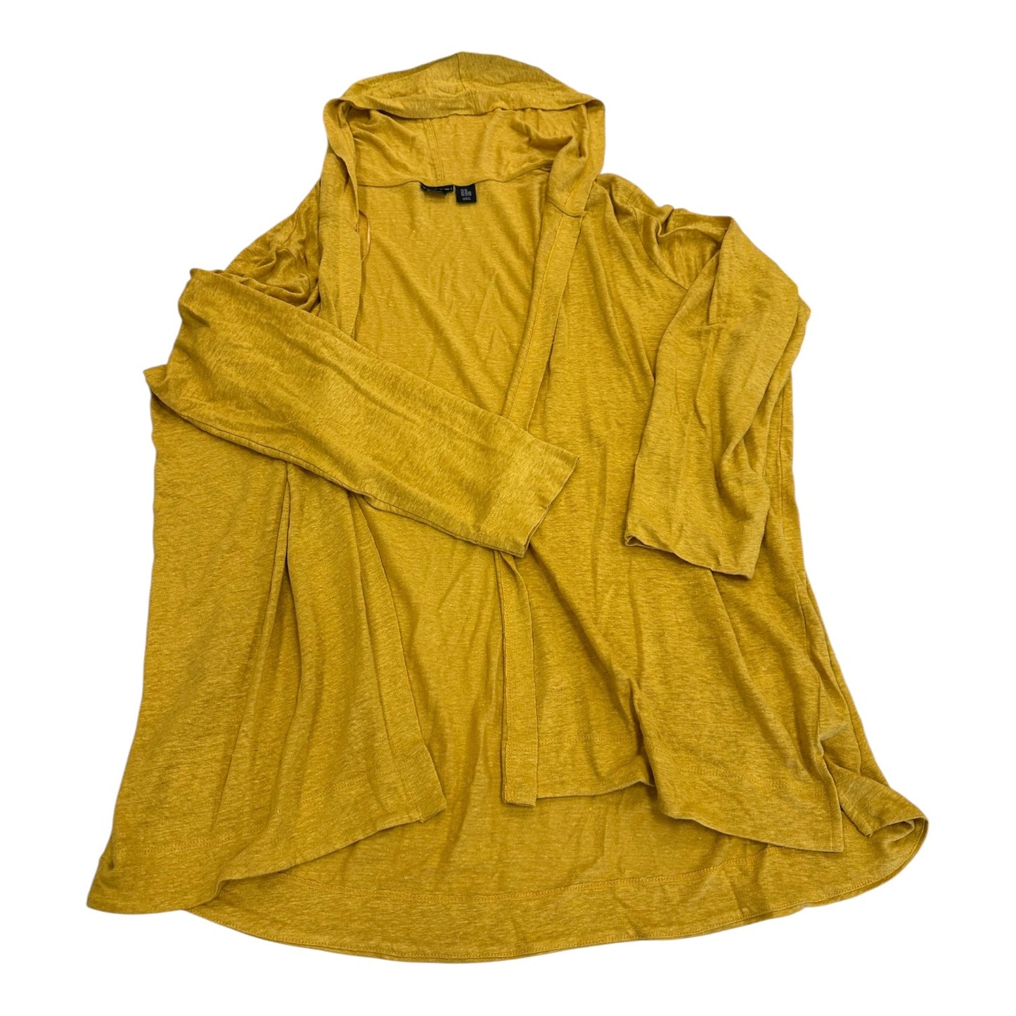 Cardigan By Tahari In Yellow, Size:3X