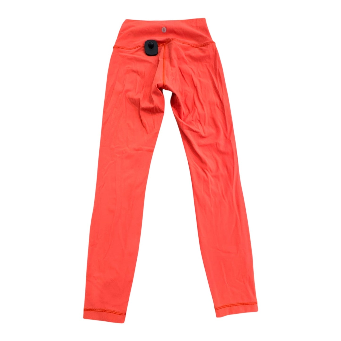 Athletic Leggings By Lululemon In Orange, Size:4